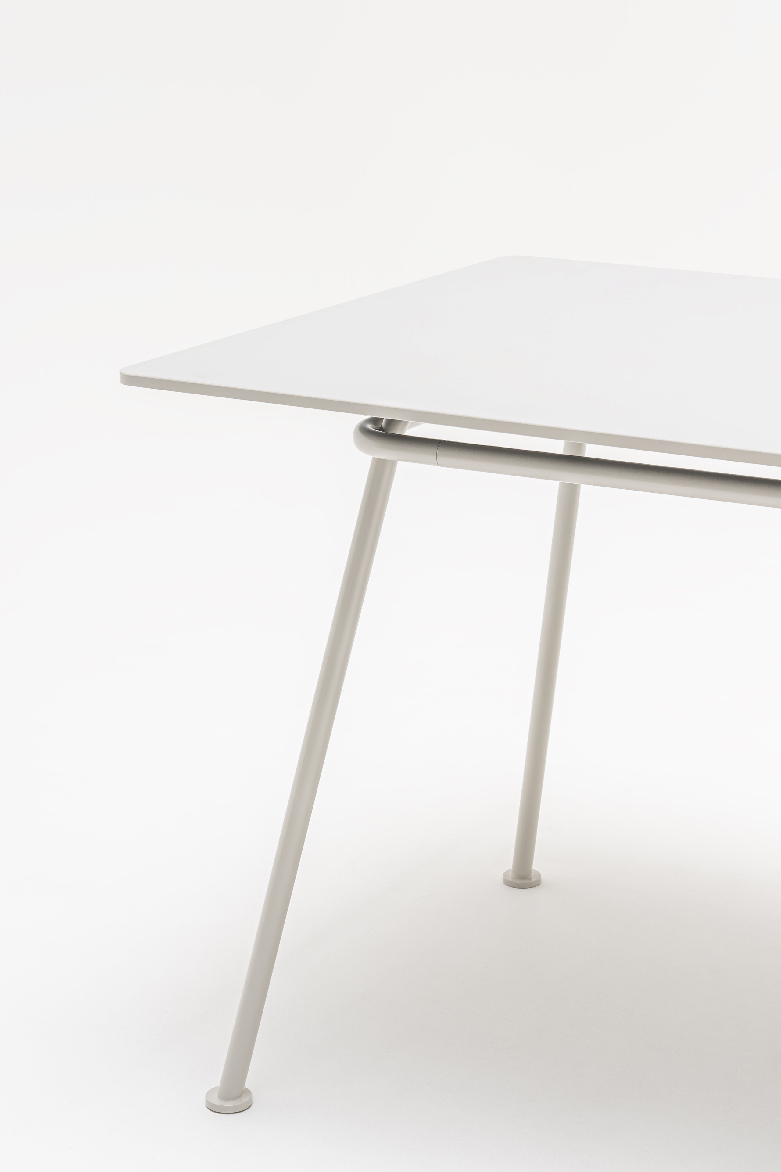 New school rectangular table metal base