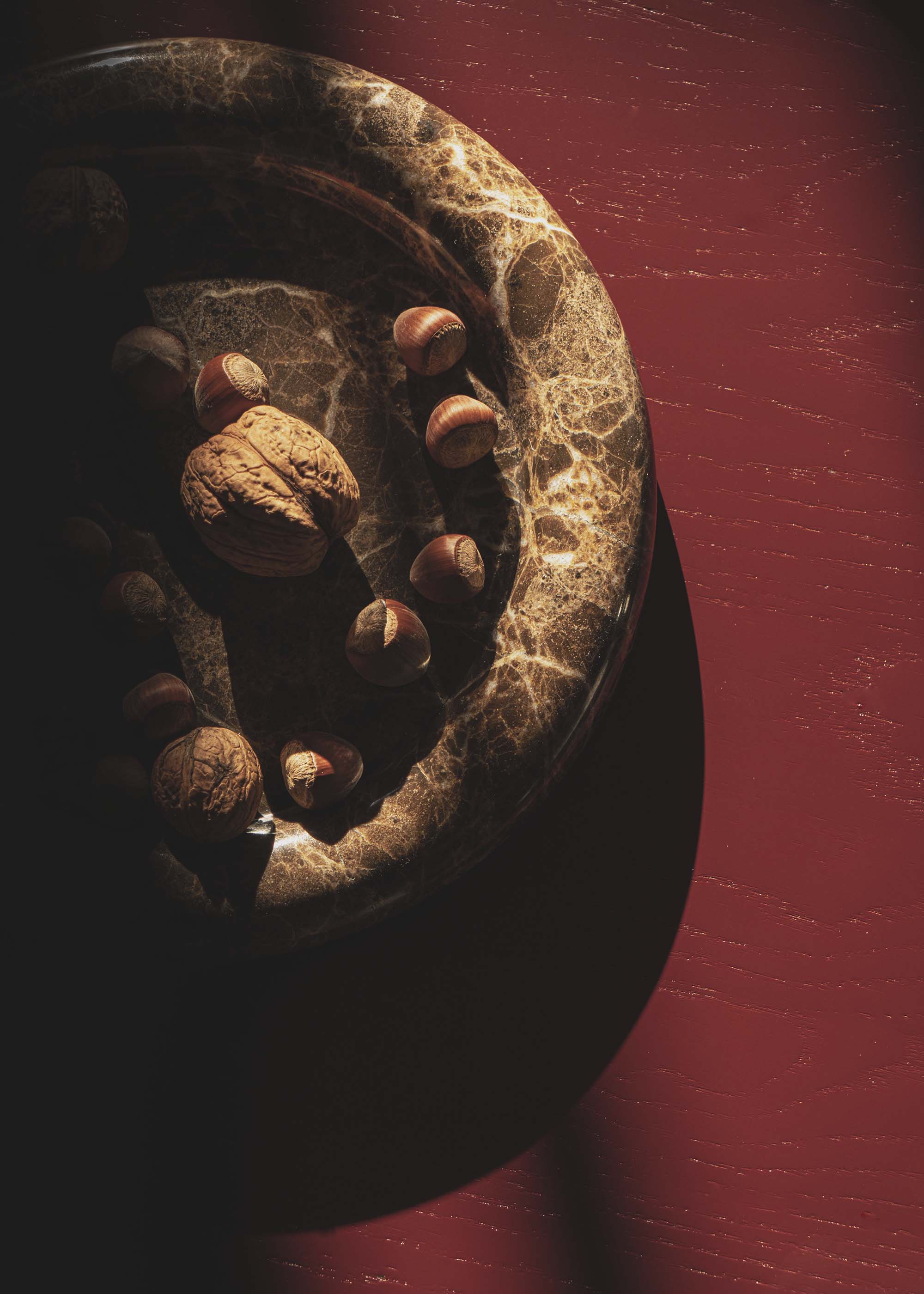 LUVA tray brown marble