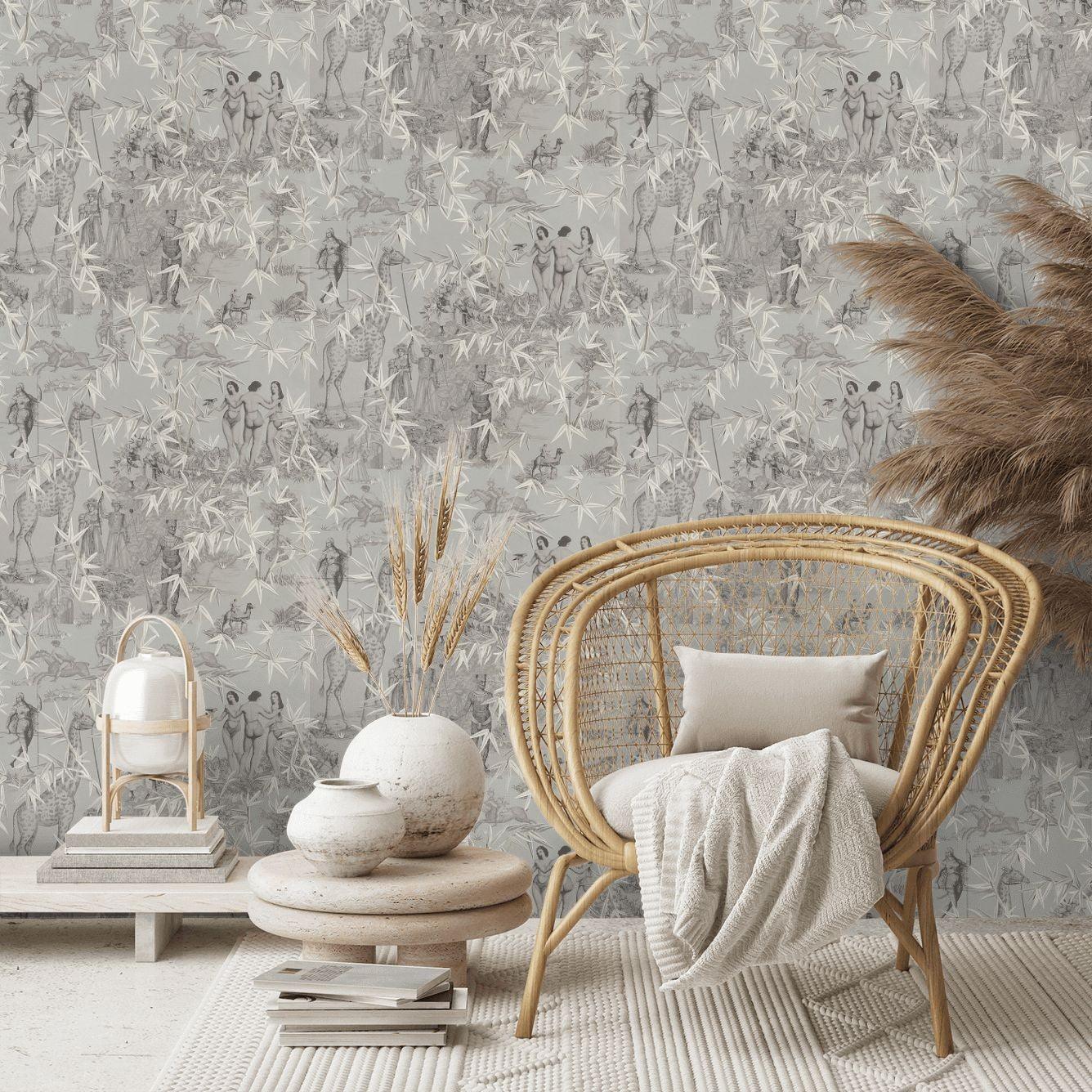 Tapeta EXOTISME ARGENT beżowy Christian Lacroix    Eye on Design