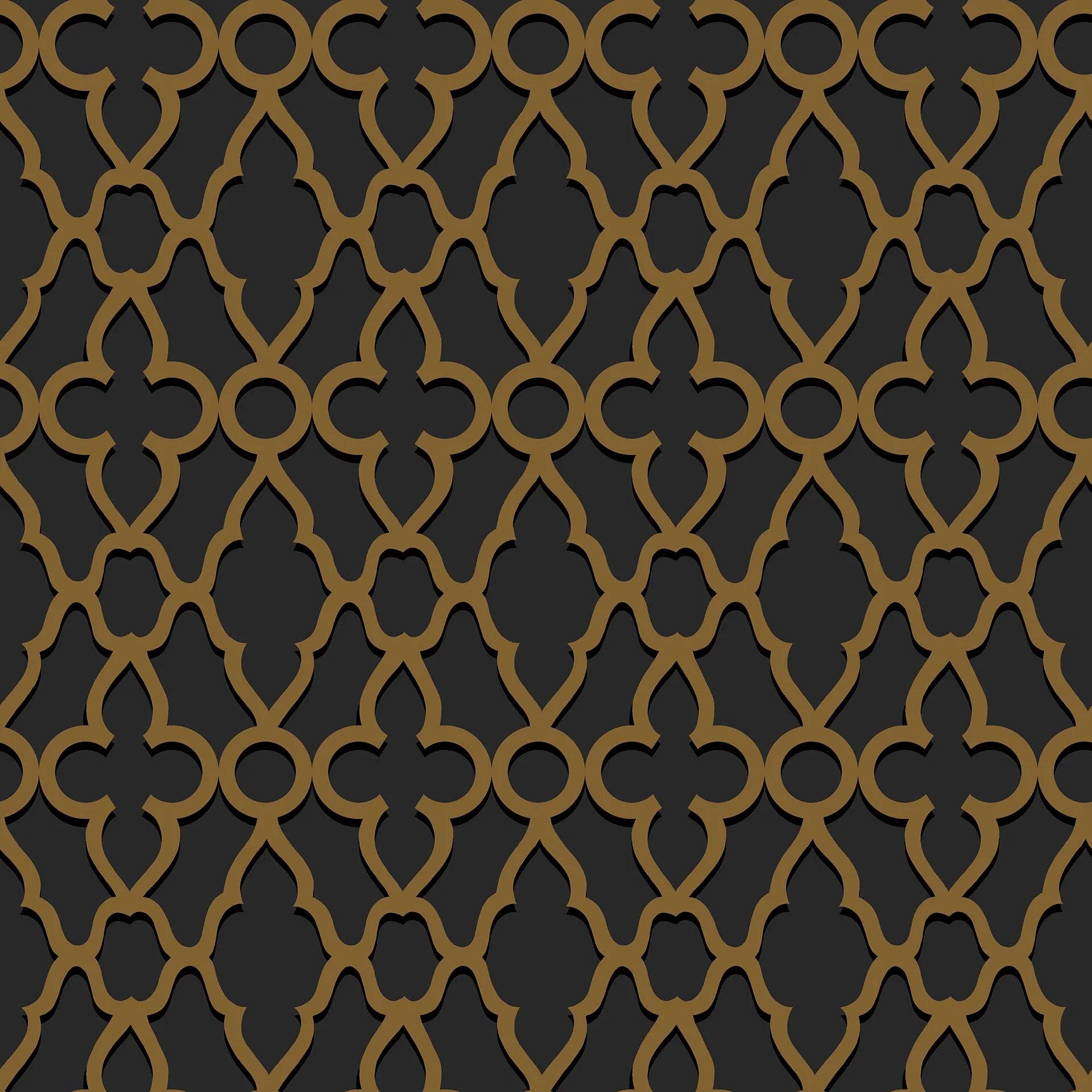 Tapeta THE PEARWOOD COLLECTION - Treillage metaliczny brąz Cole & Son    Eye on Design
