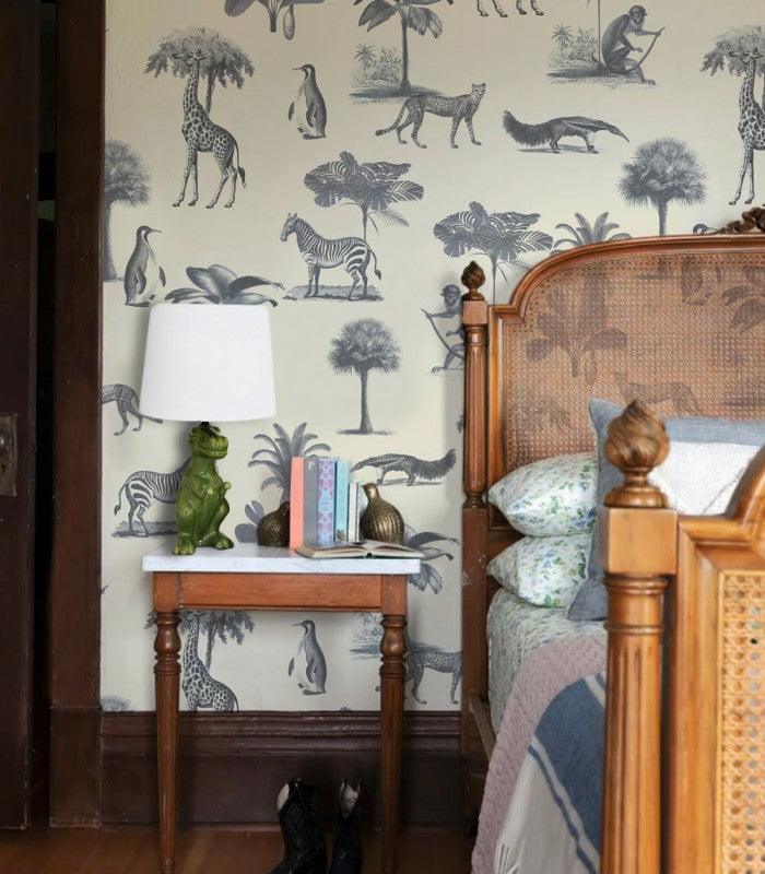 Tapeta VINTAGE ANIMALS beżowy Wallcolors    Eye on Design