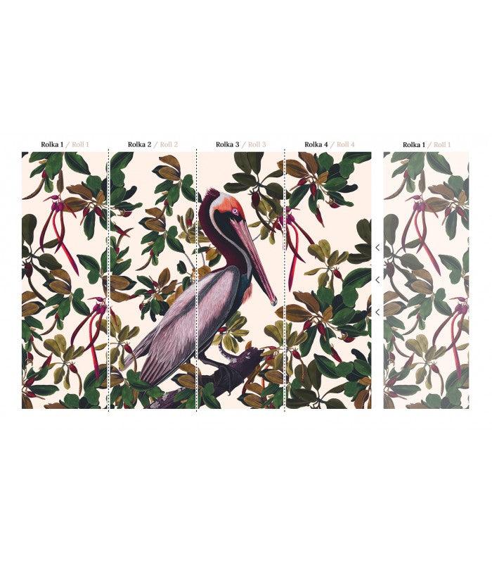 Tapeta VINTAGE PELICANS Wallcolors    Eye on Design
