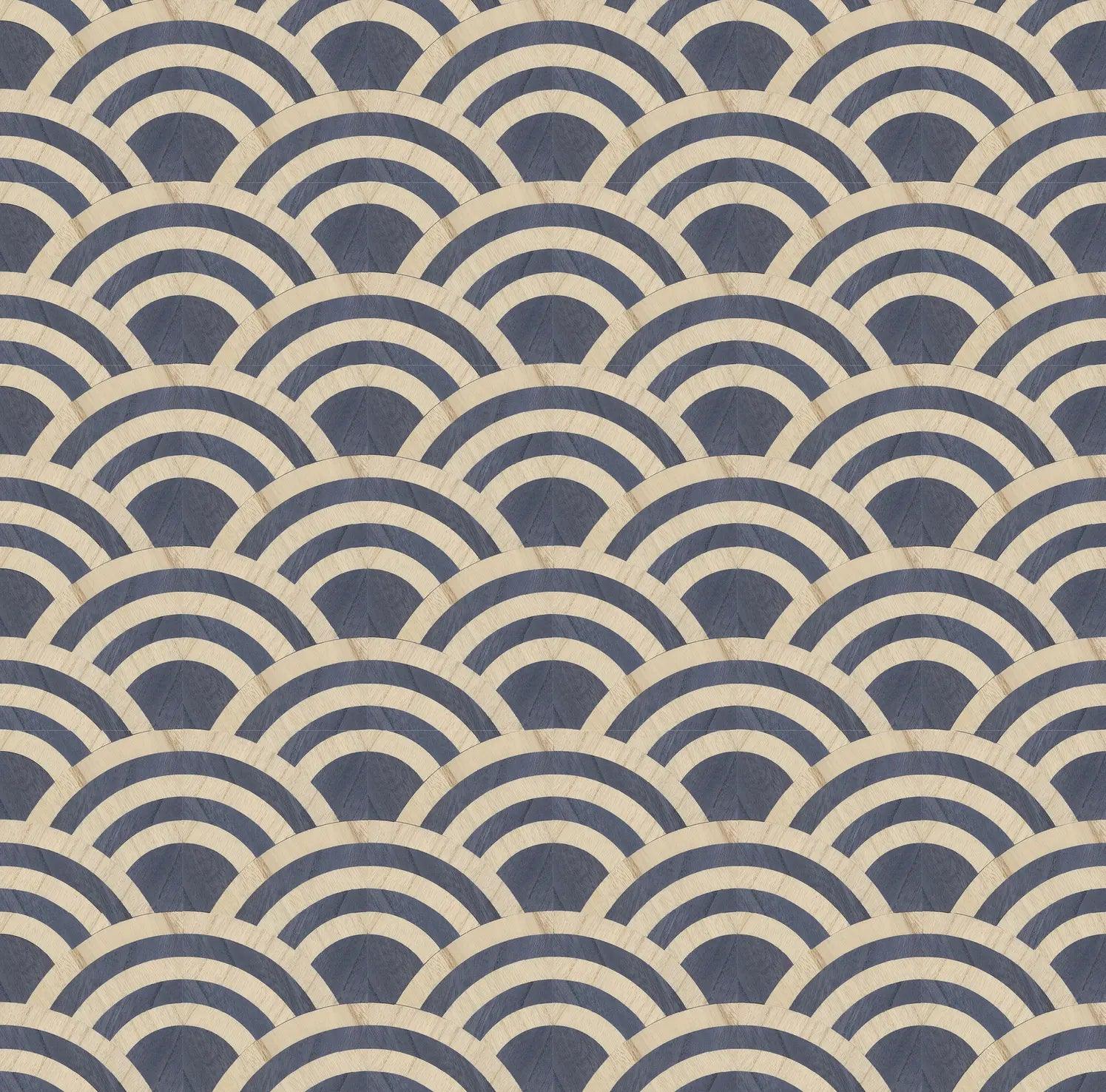 Tapeta z forniru drewnianego LUCKY O'S - BRICH & BLUE Arte    Eye on Design