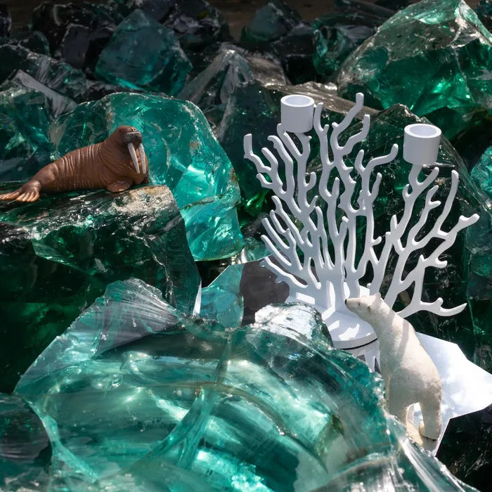 Svietnik TENOCHTITLAN červený