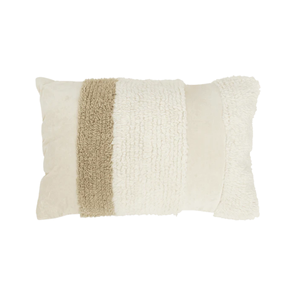Noah cream pillow with brown