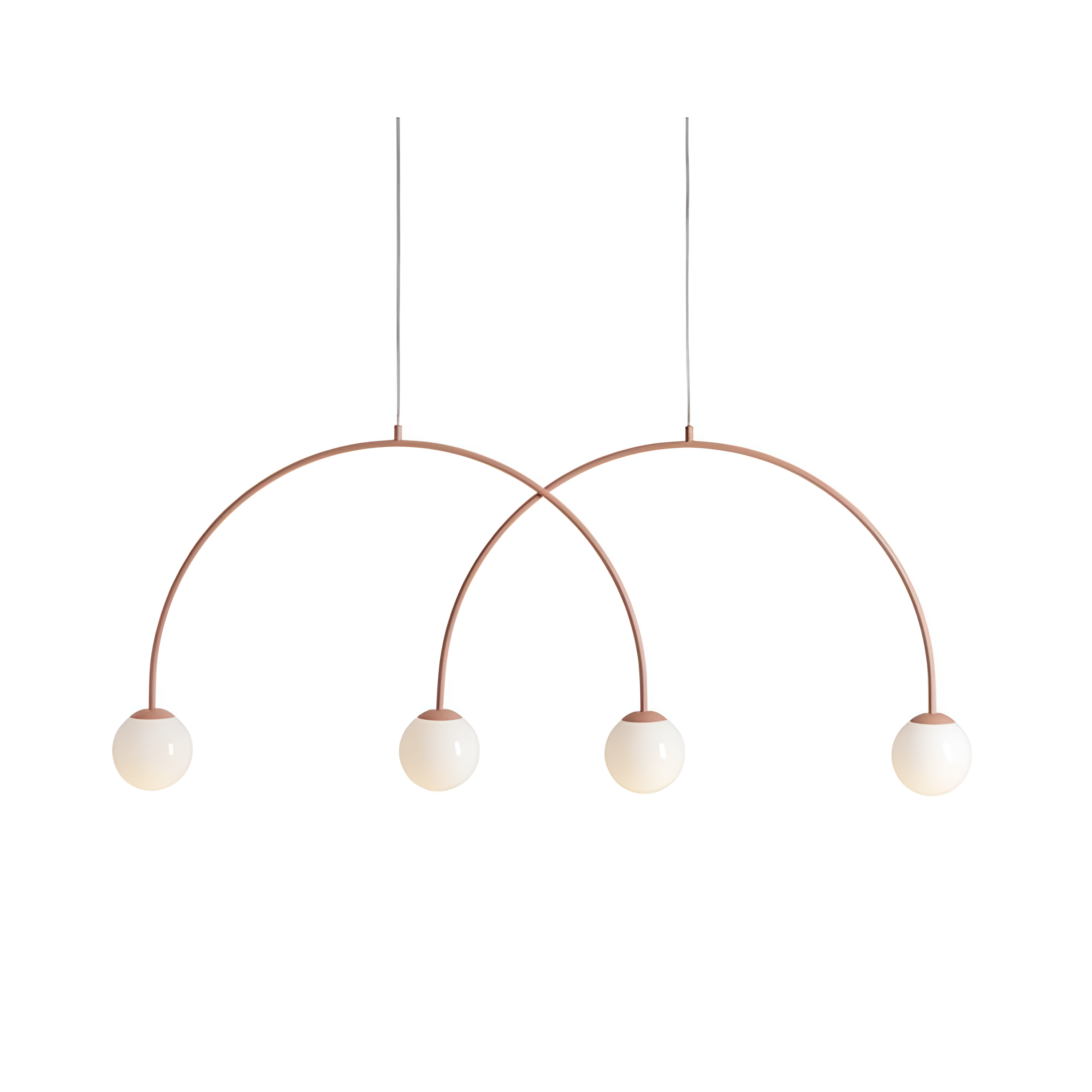 Závesná lampa UNA DUO koralová