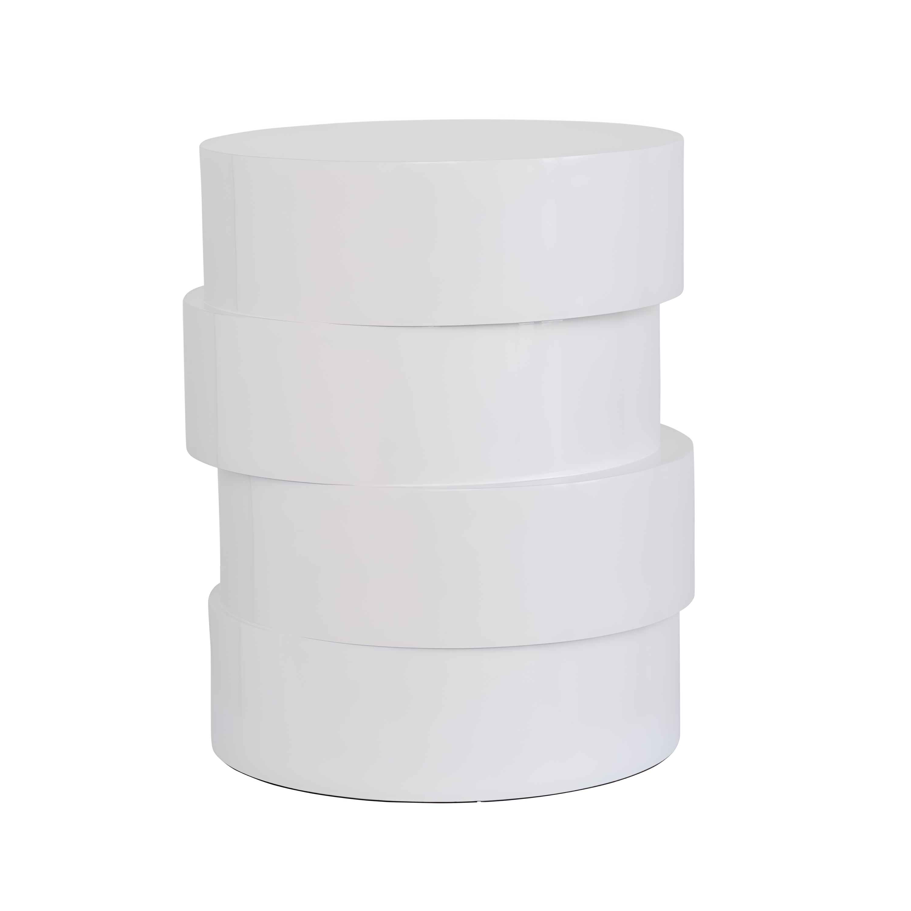 Side table Pila white mango wood