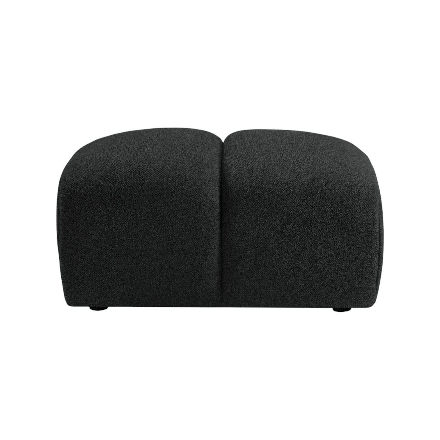 DIANA anthracite pouf chenille