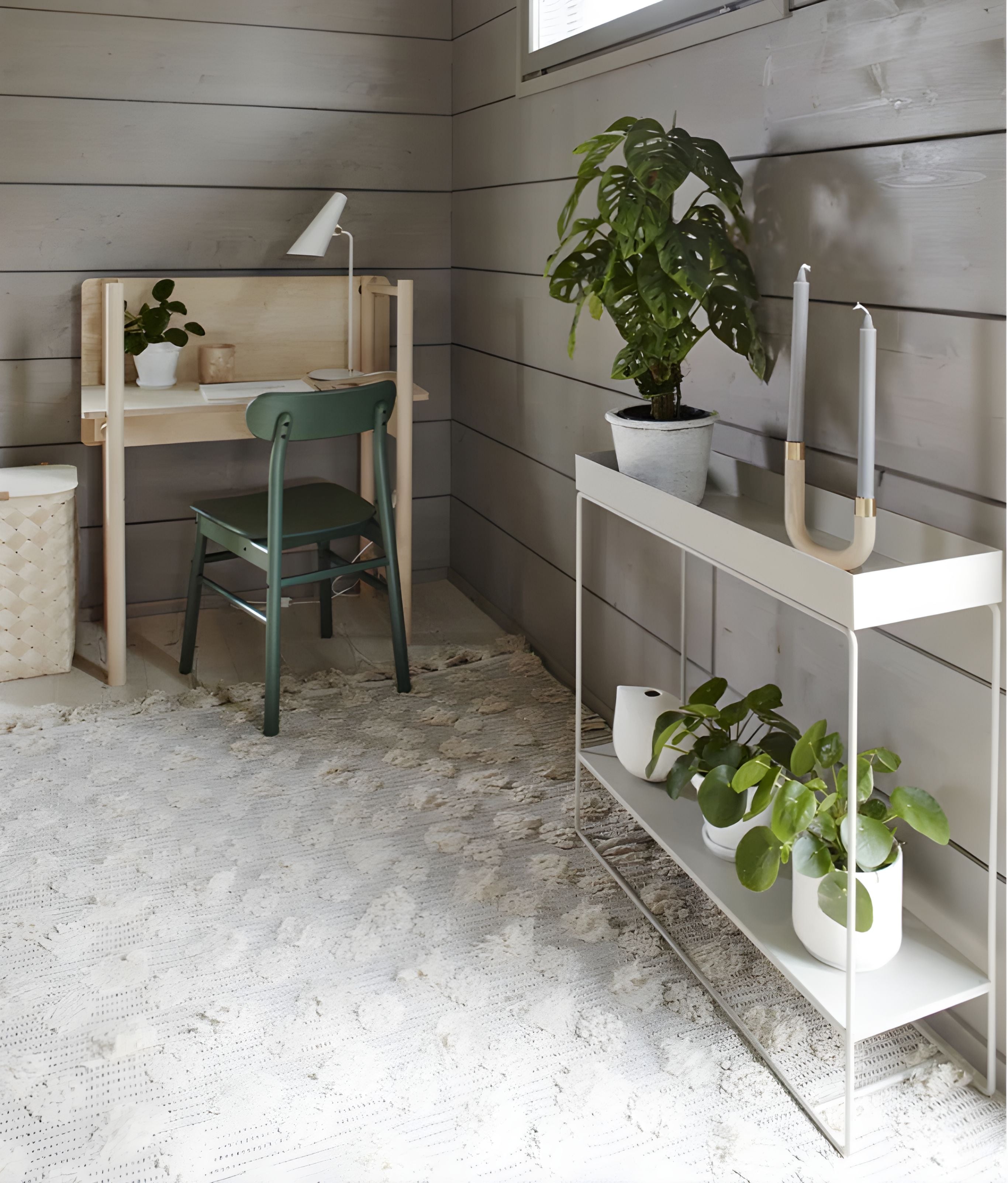 Konzola PLANT BOX DVOJÚROVŇOVÁ svetlosivá