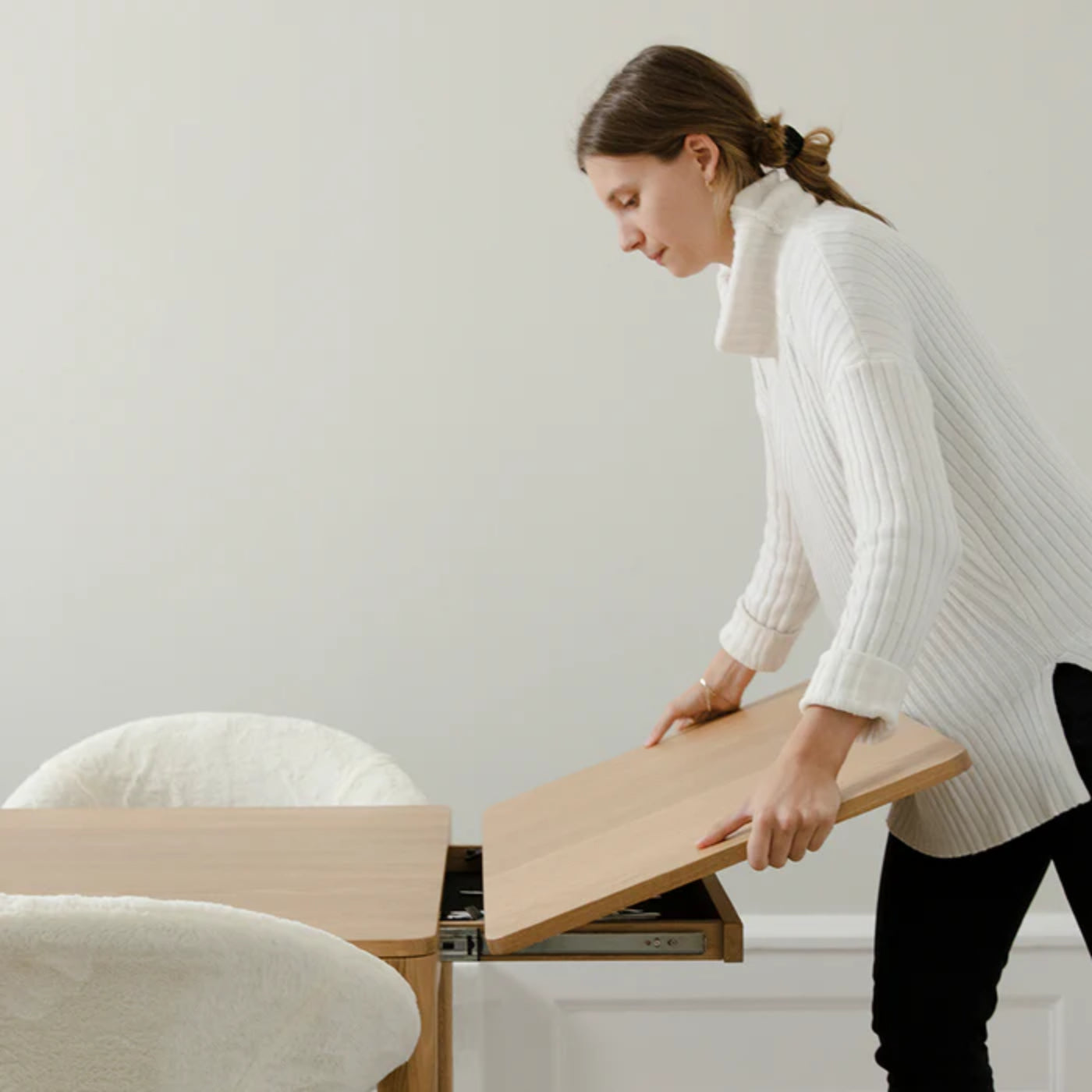 HEART'N'SOUL extendable table oak wood