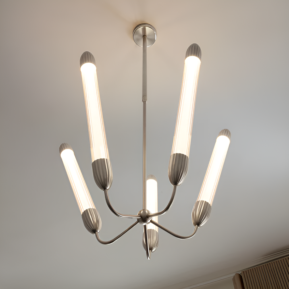 Závesná lampa LEMON SQUEEZE strieborná