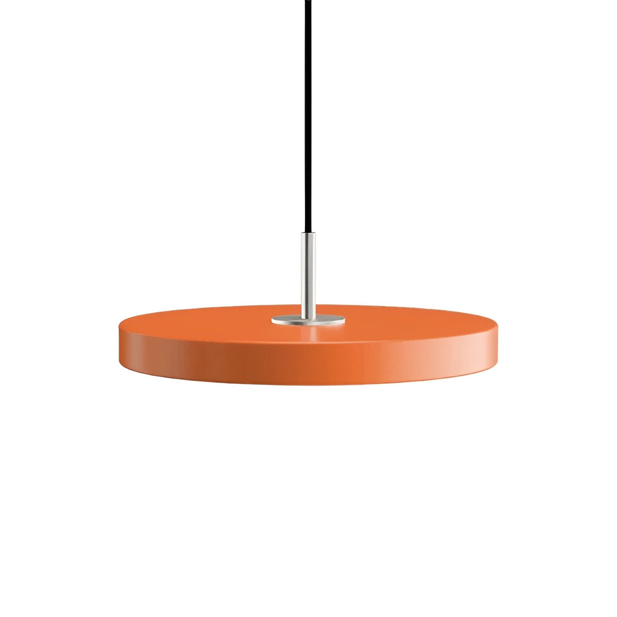Závesná lampa ASTERIA PLUS oranžová so strieborným doplnkom