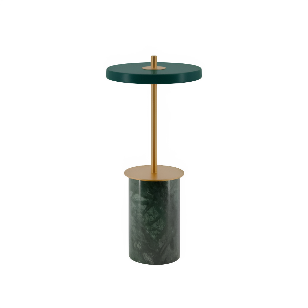 Stolná lampa ASTERIA MOVE MINI zelený mramor so zlatou vložkou