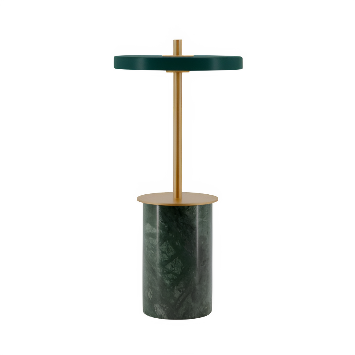 Stolná lampa ASTERIA MOVE MINI zelený mramor so zlatou vložkou