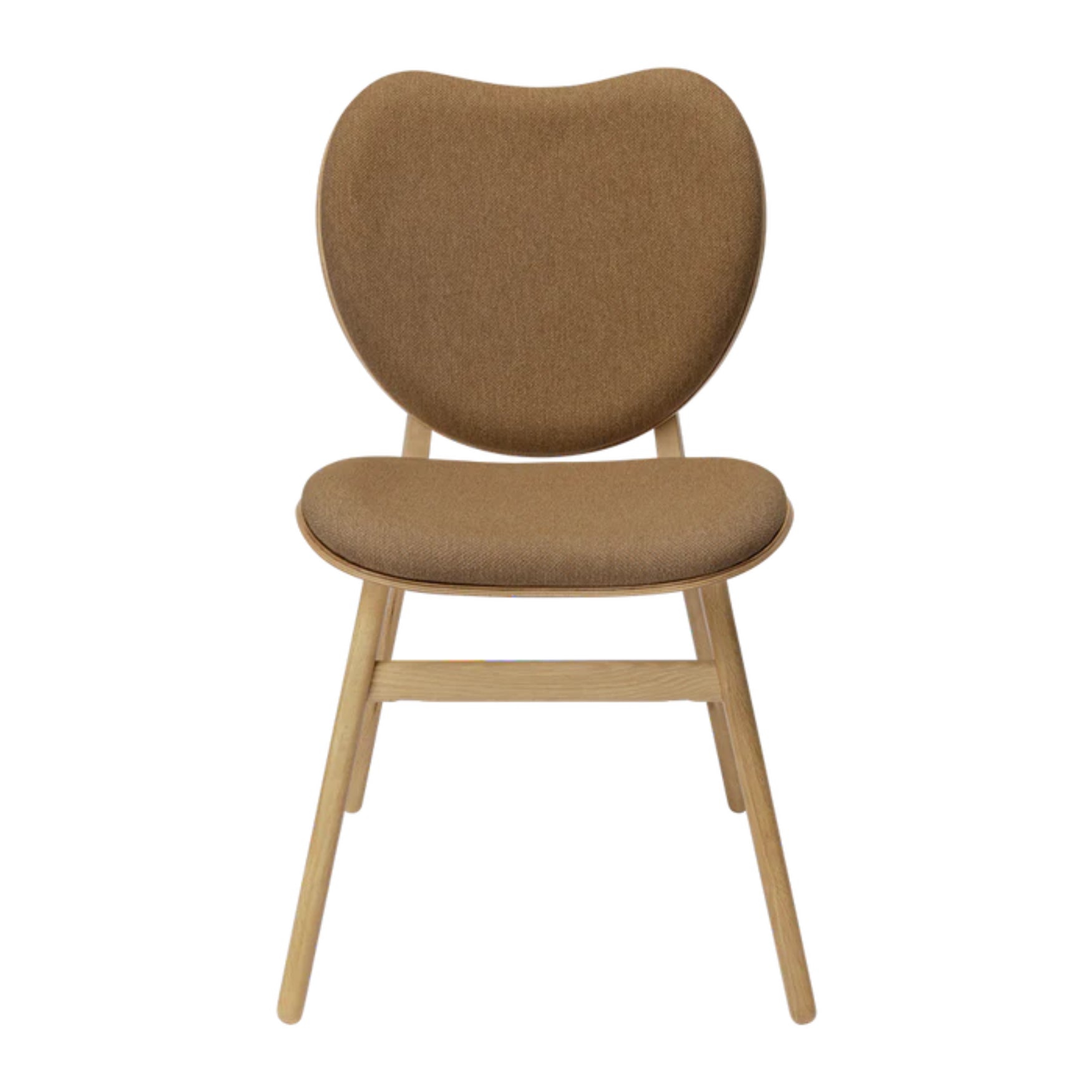 CONVERSATION chair brown with oak base