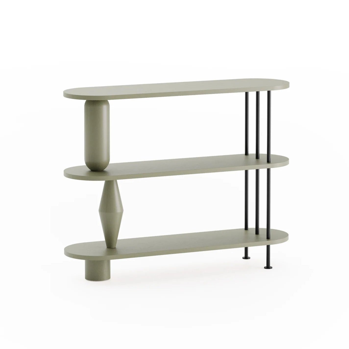 Regál VAZOO olivové dubové drevo