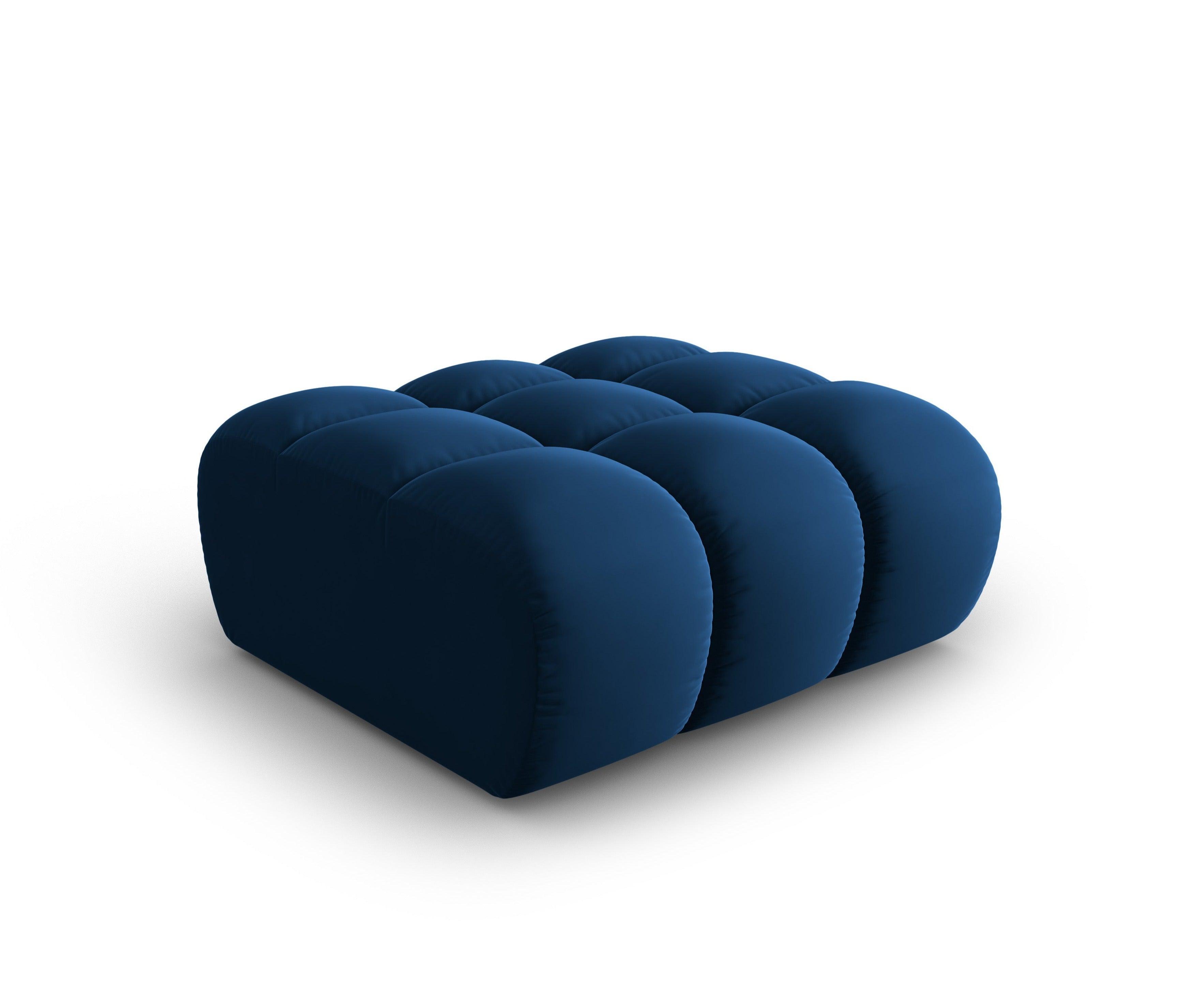 HALLEY velvet pouffe royal blue Windsor & Co Eye on Design