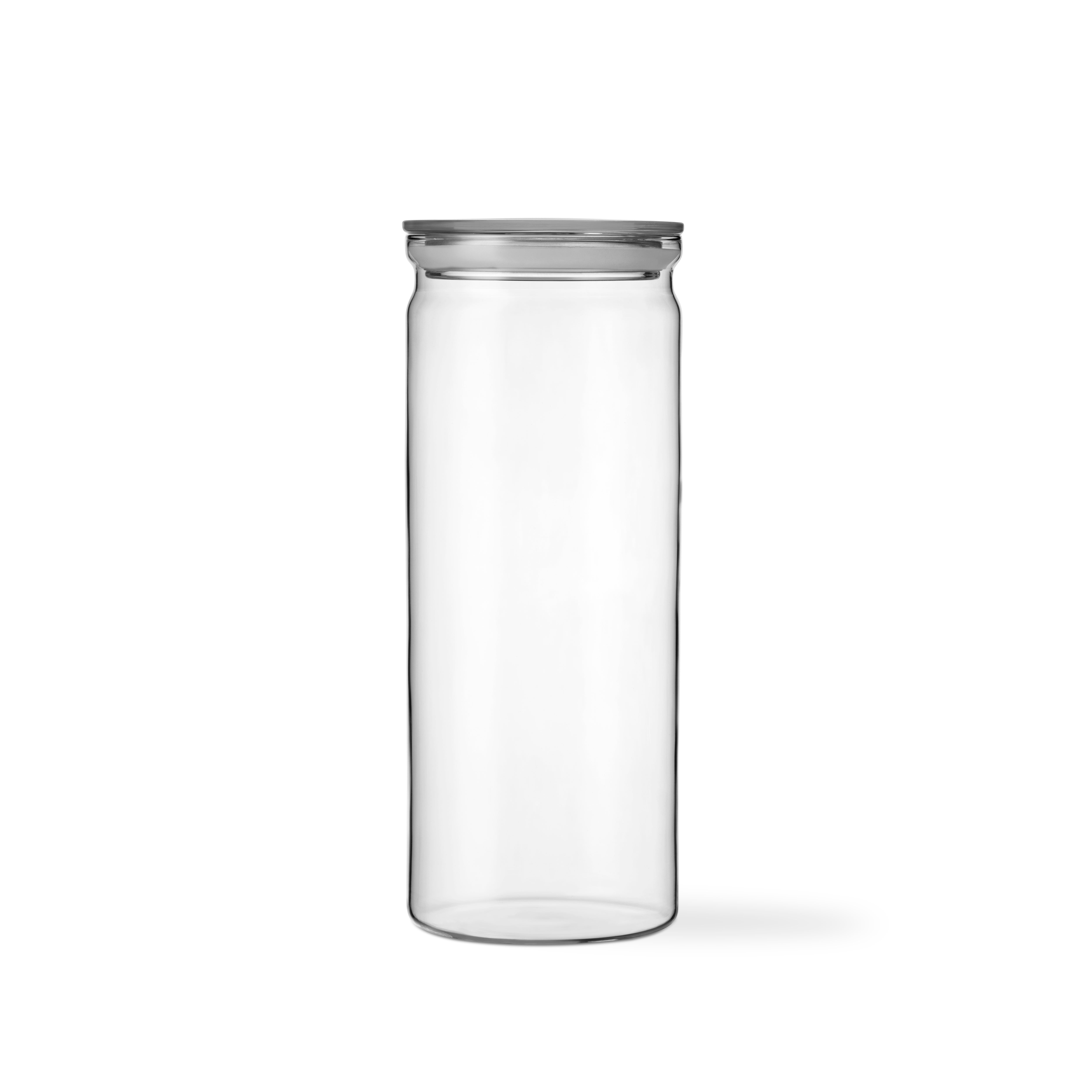 Transparent glass container with lid VIPP