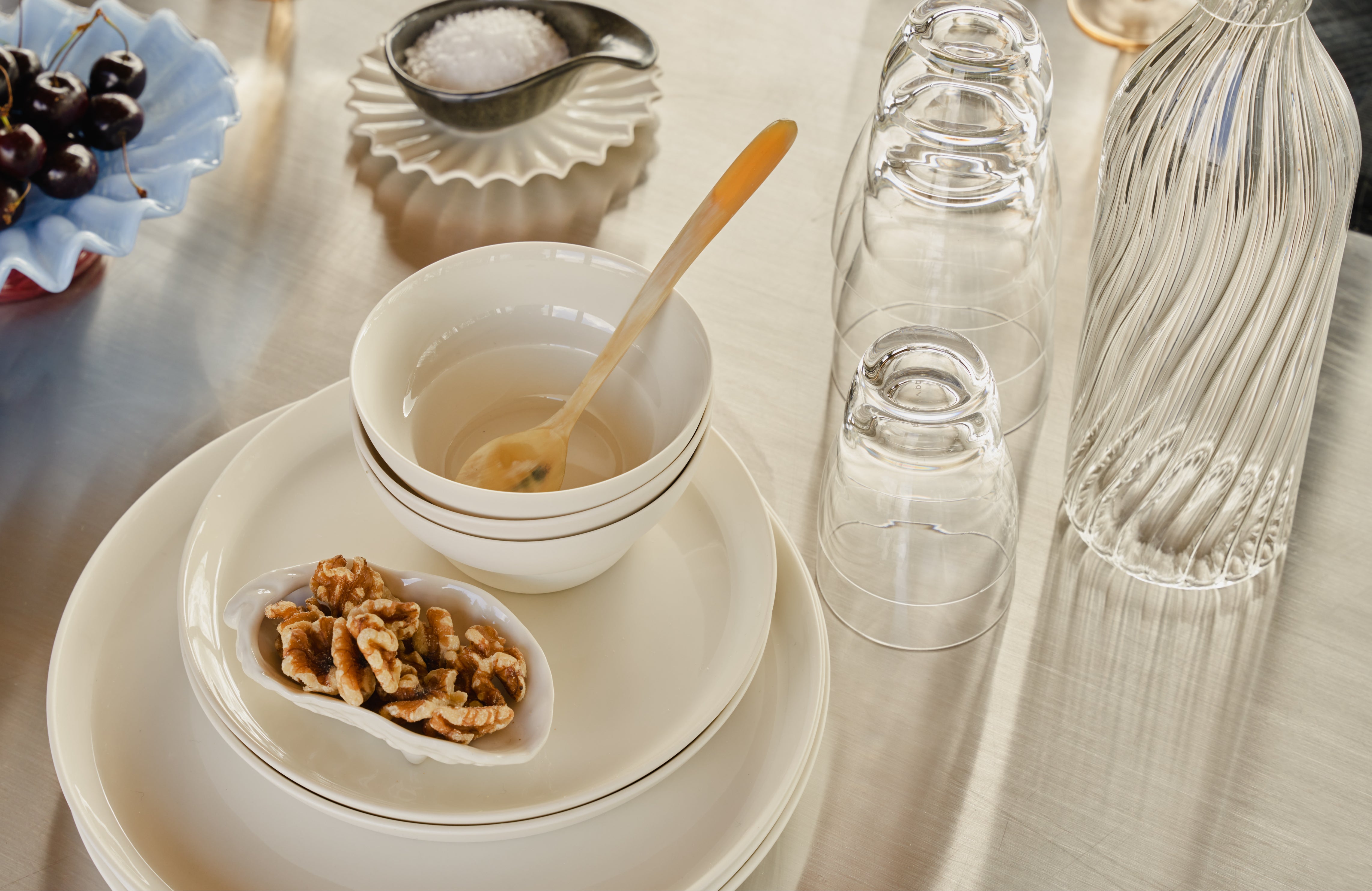 Sada misiek VIPP biela porcelán