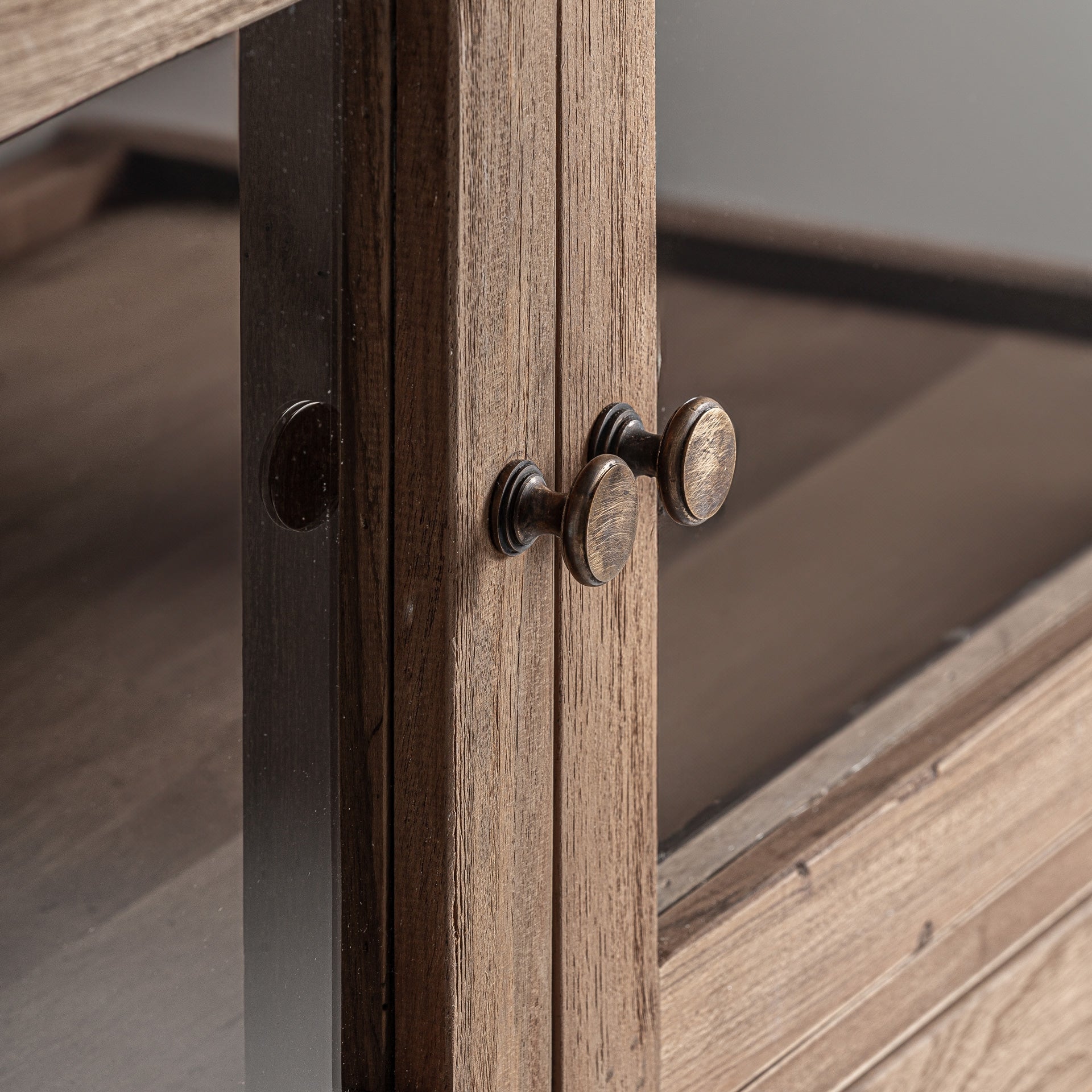 HELMOND Display Cabinet Recycled Wood