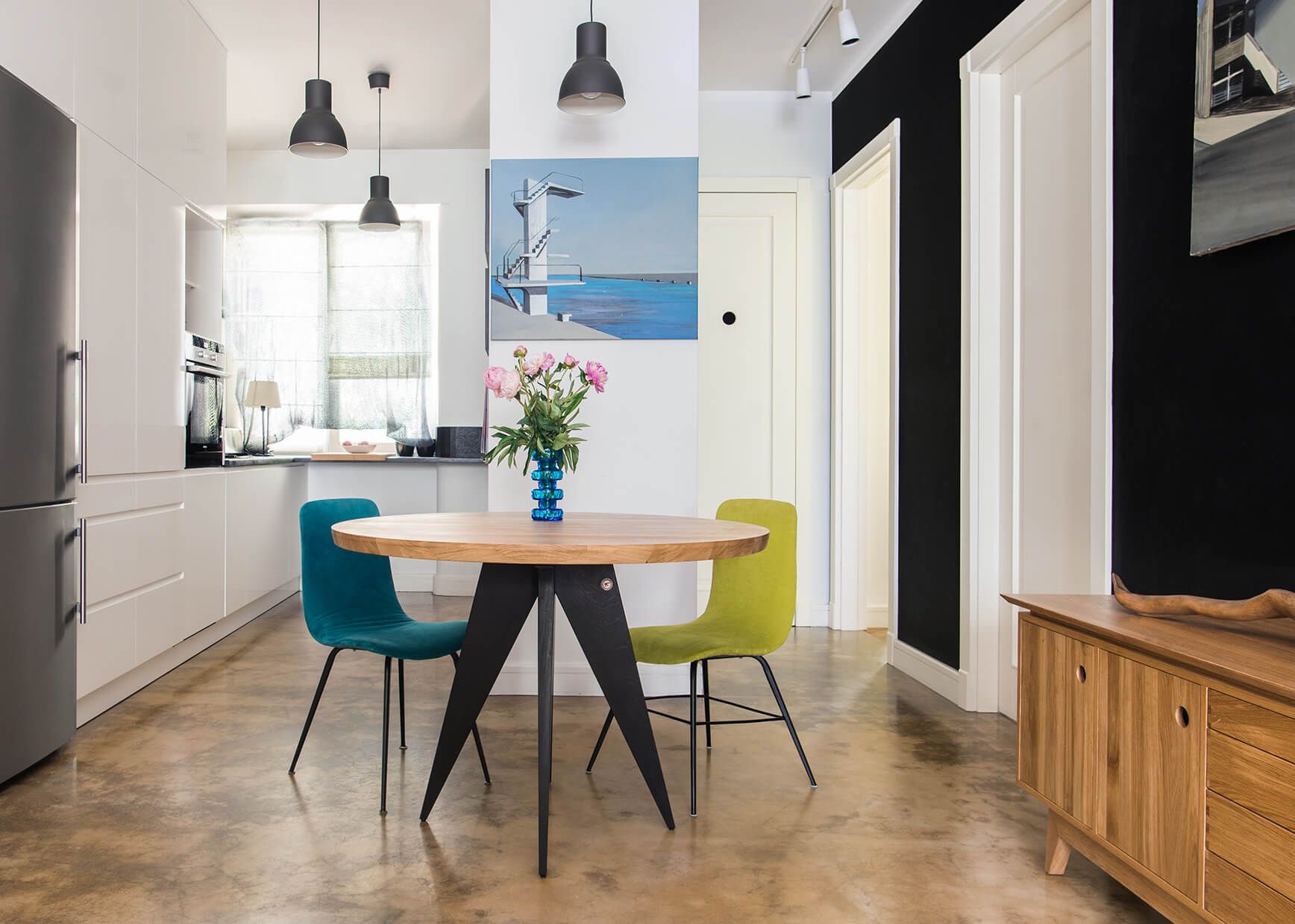 Okrúhly stôl MEDUSA dub