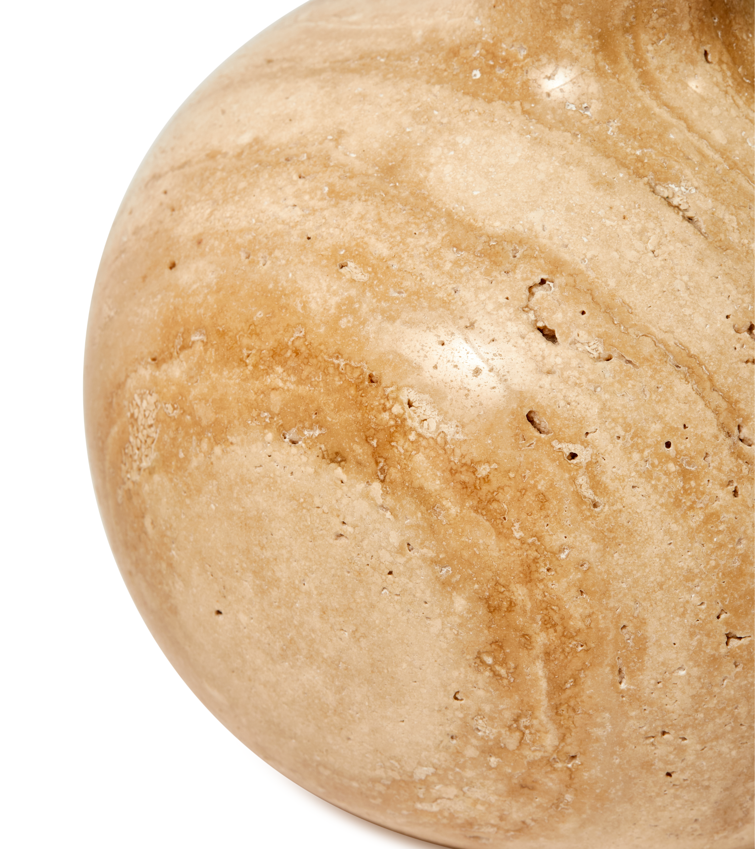 Svietnik HERITAGE BELL béžový travertín