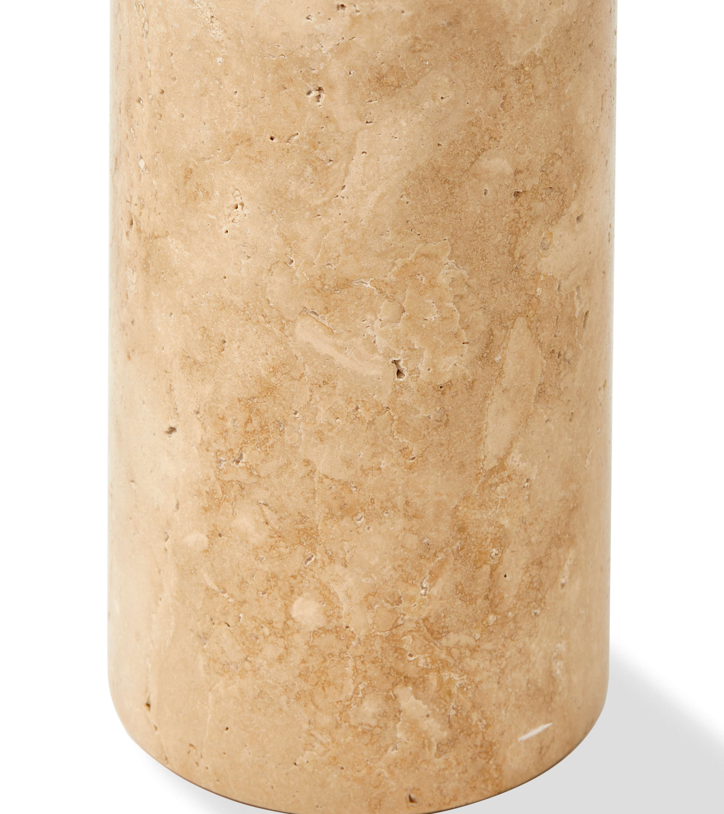 HERITAGE BOTTLE beige travertine candlestick