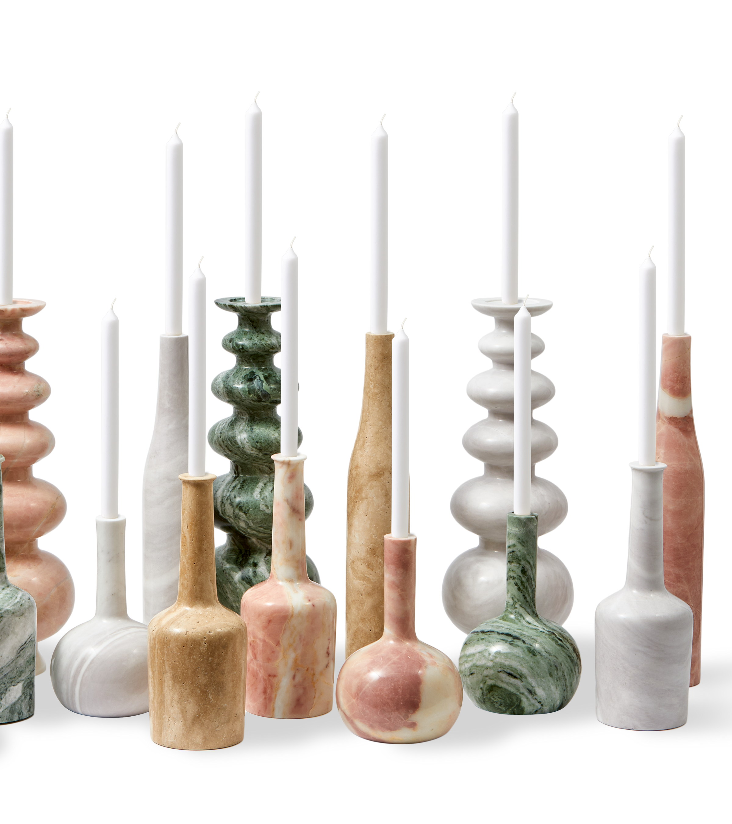 HERITAGE WHISKEY Candle Holder White Marble