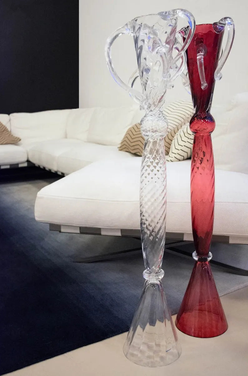 Watteau vase and inflatable glass