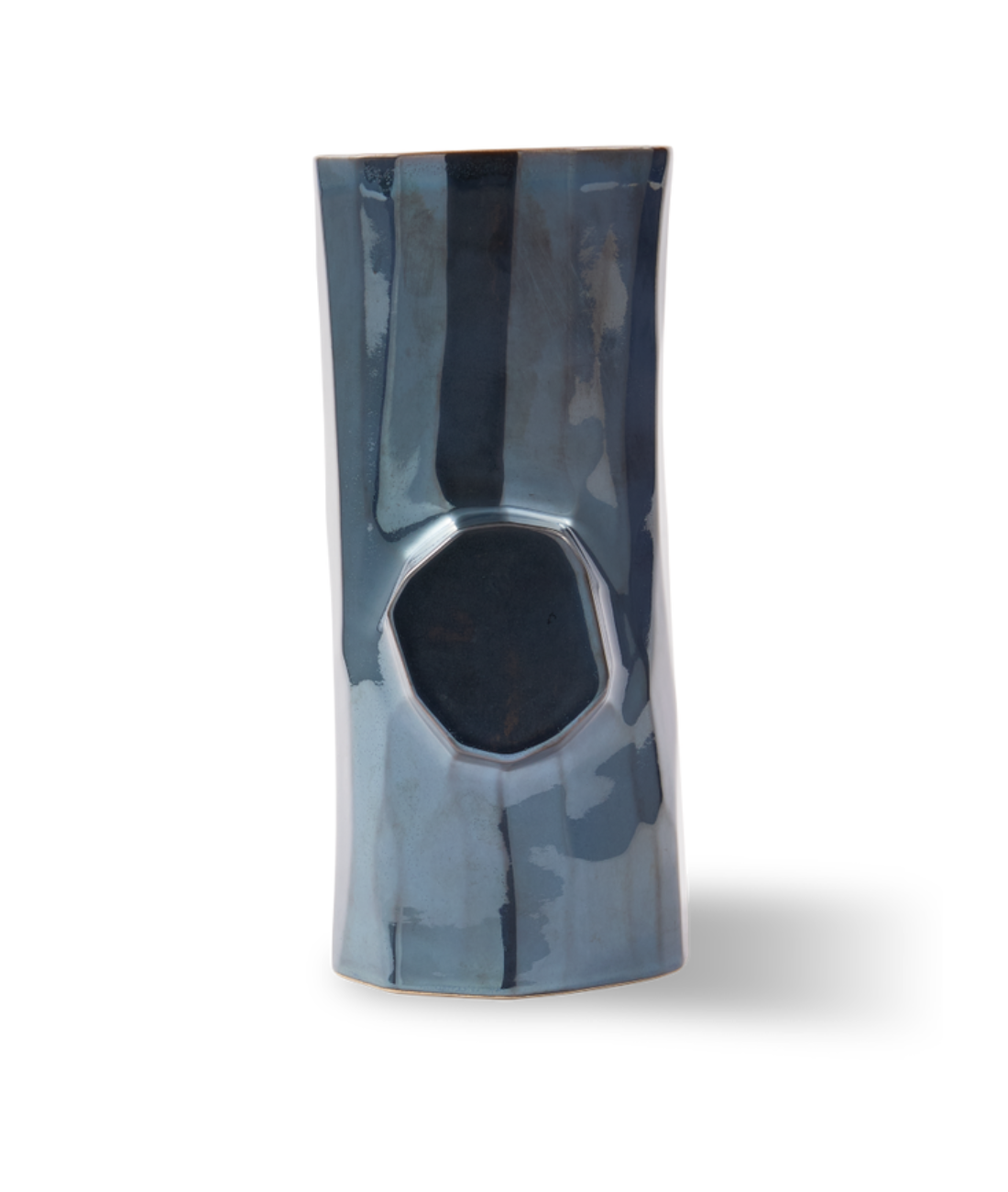 Váza LOG tmavosivá