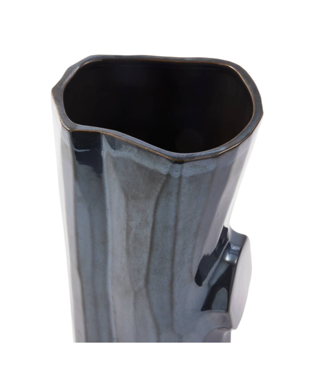 Váza LOG tmavosivá