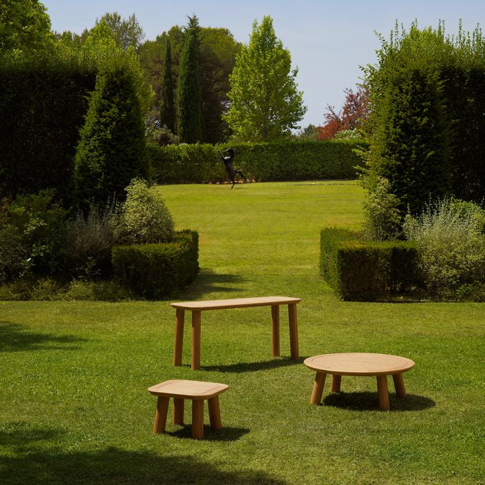 Záhradný konferenčný stolík WESTON z teakového dreva