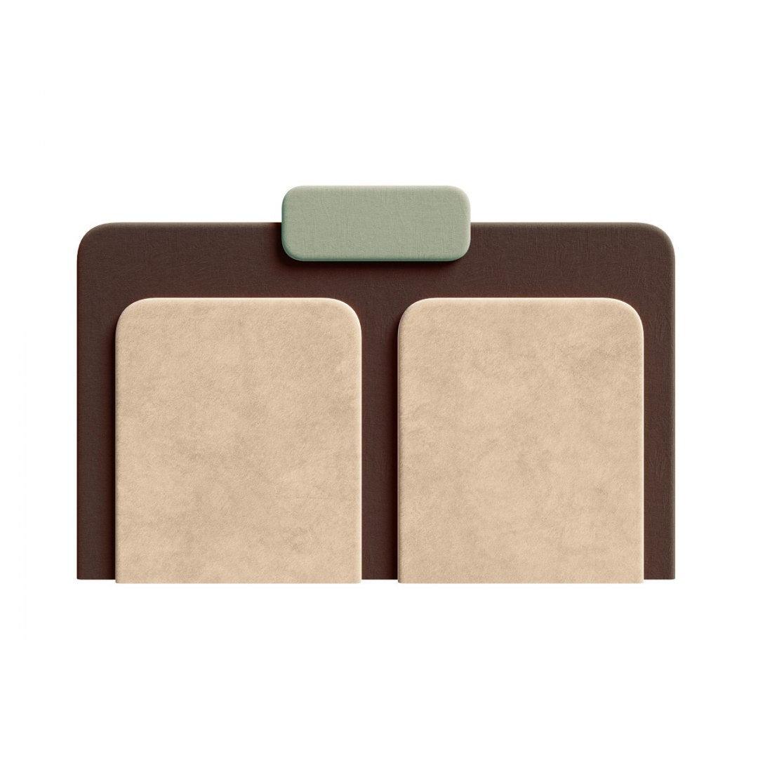 Wezgłowie PLUM 7 beżowy z brązowym Happy Barok    Eye on Design