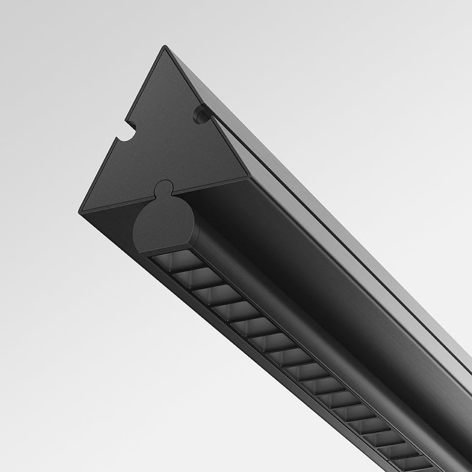 Závesná lampa DREISPITZ HORIZONTAL čierna