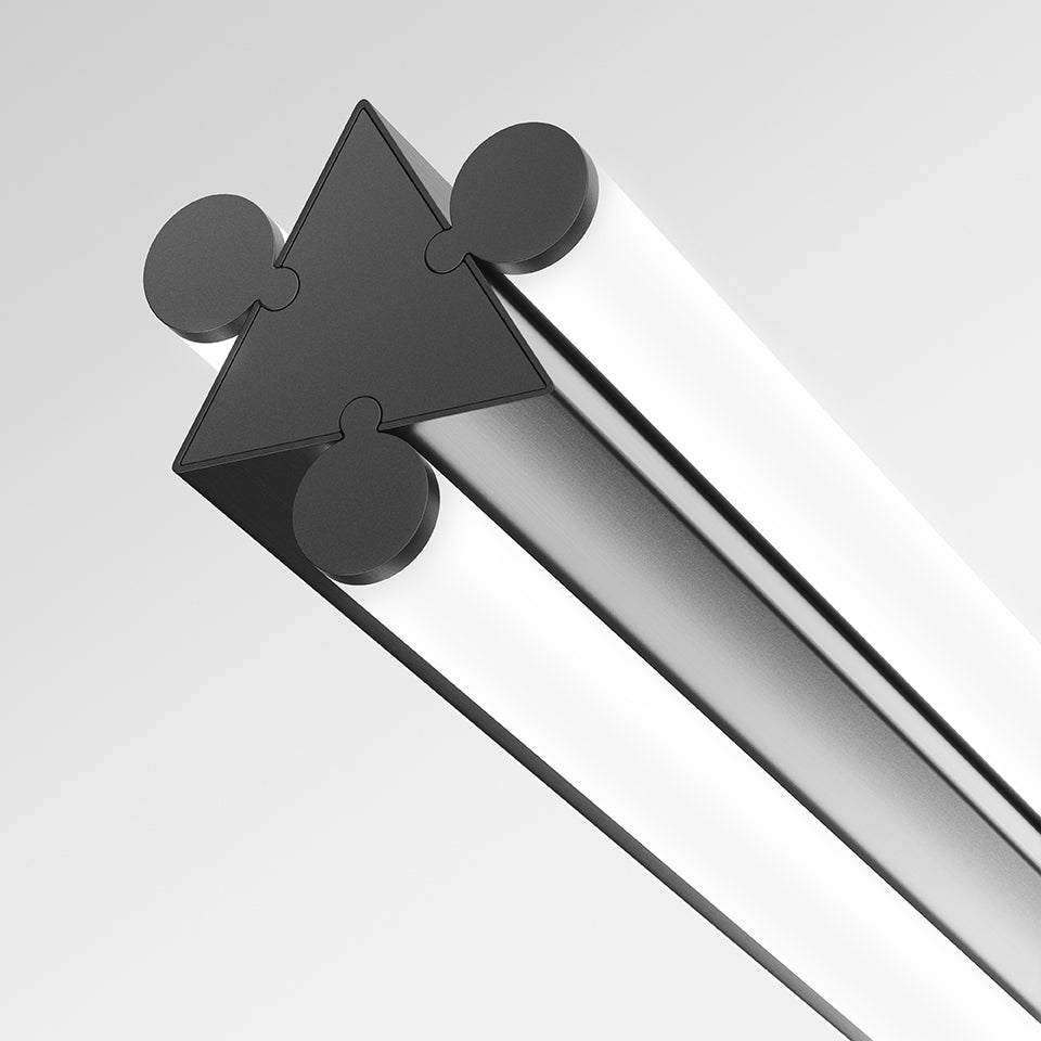 Závesná lampa DREISPITZ HORIZONTAL čierna