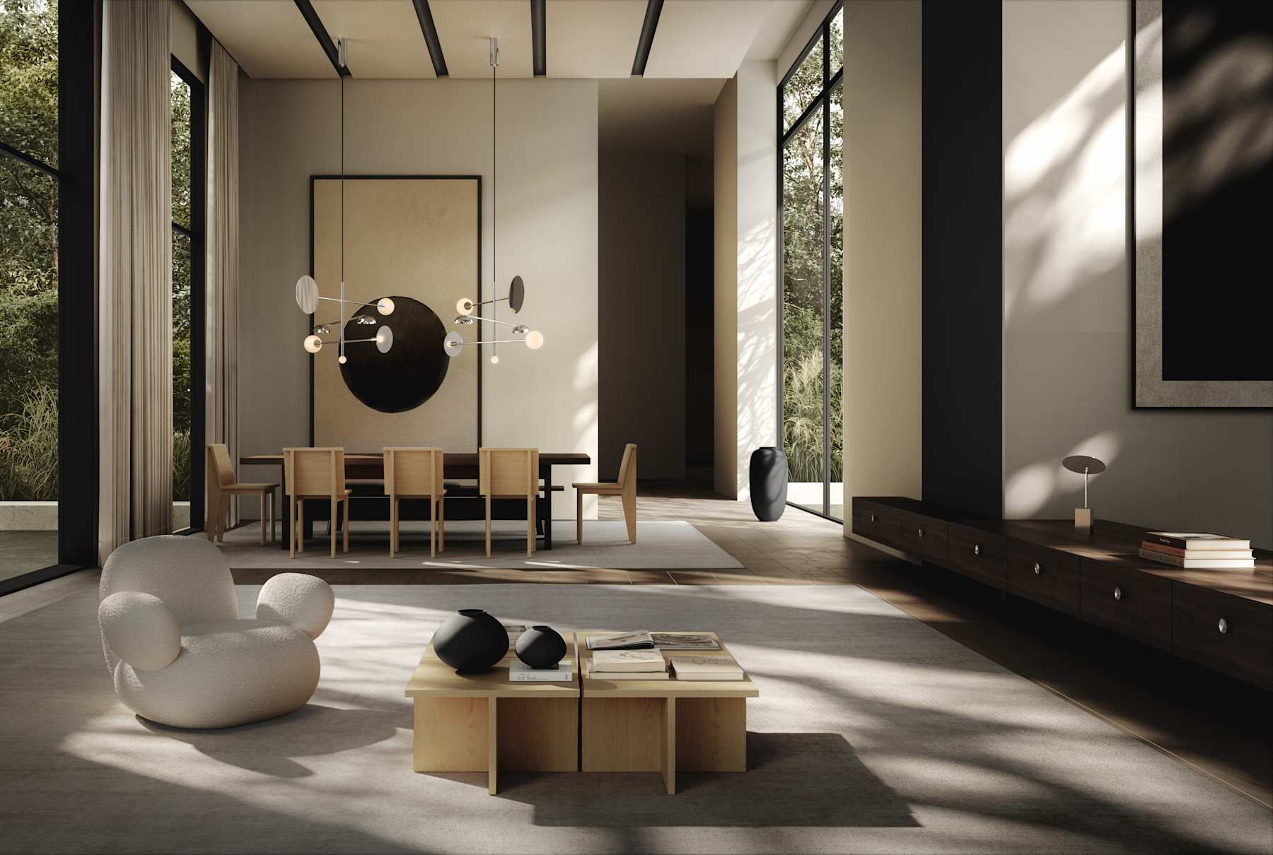 Kávový stolík BRUTUS z dubového dreva