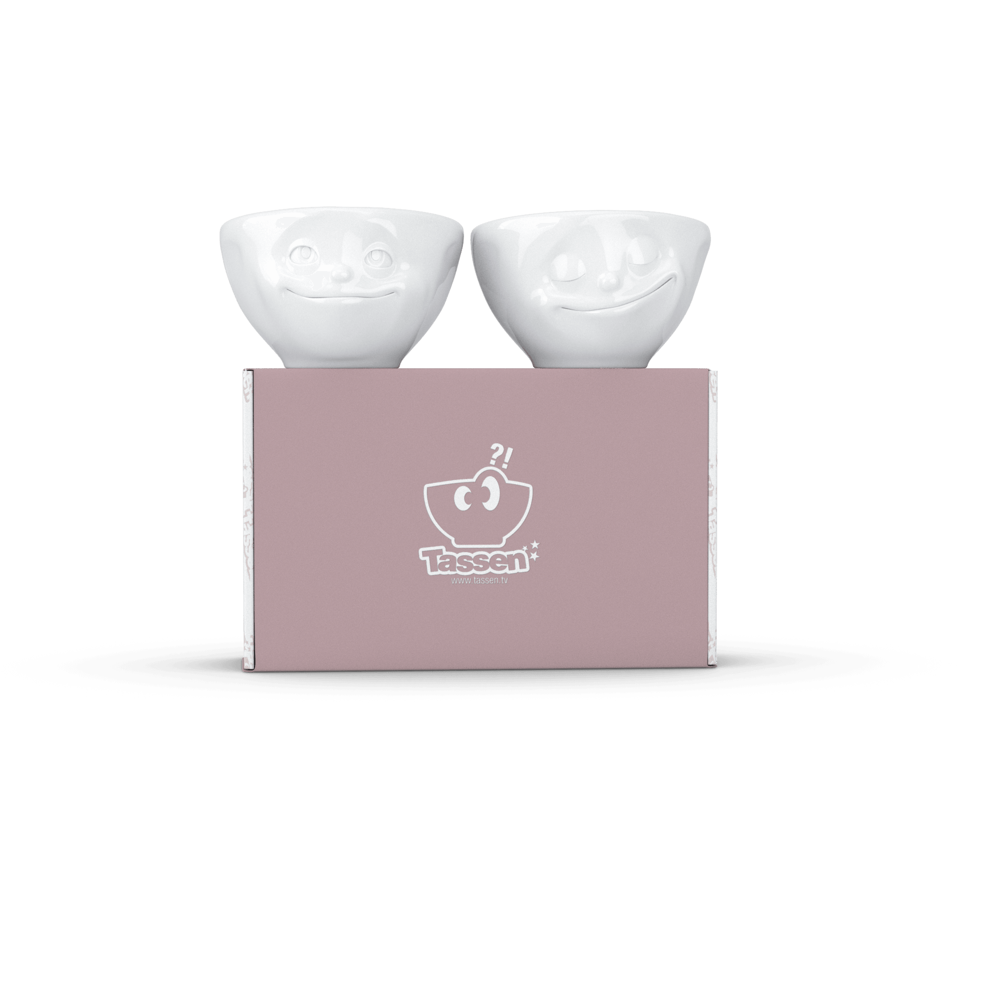 Zestaw małych miseczek DREAMY & HAPPY biały, marka 58products