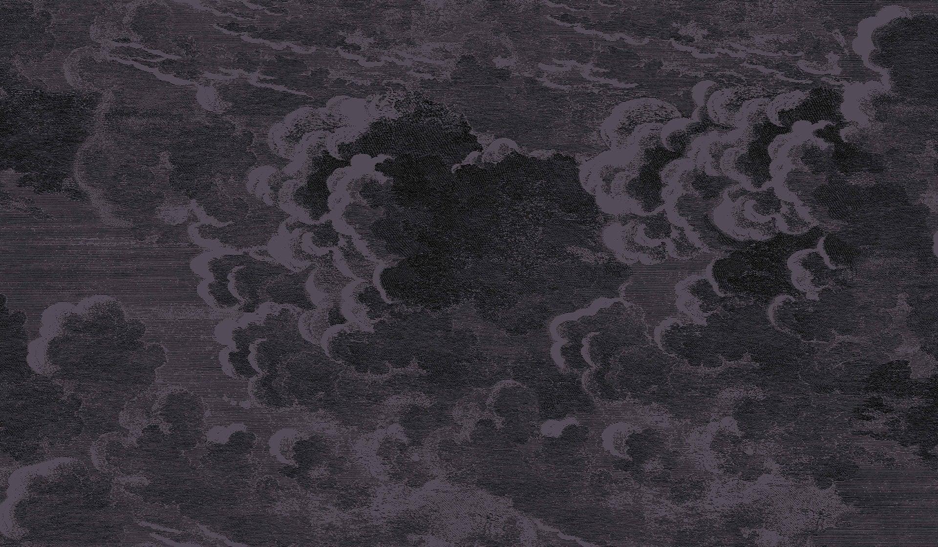 Súprava tapiet s krajinou neba a oblakov FORNASETTI - Nuvolette granátová