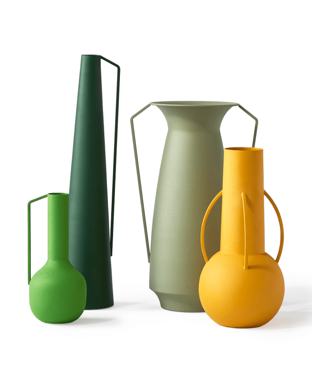 Zestaw wazonów ROMAN oliwkowy Pols Potten    Eye on Design