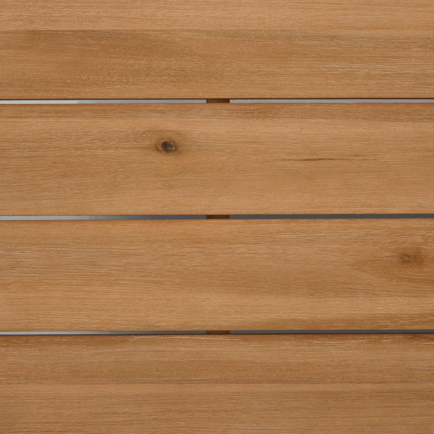 Zestaw zewnętrzny narożnik i stolik kawowy FLAVIINA lite drewno akacjowe La Forma    Eye on Design