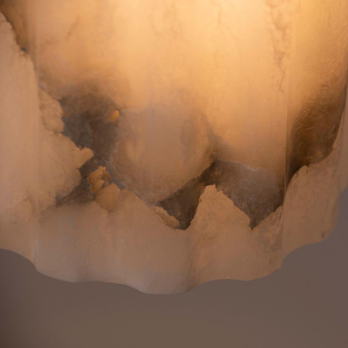 Żyrandol alabastrowy URANIA nikiel Embassy Interiors    Eye on Design