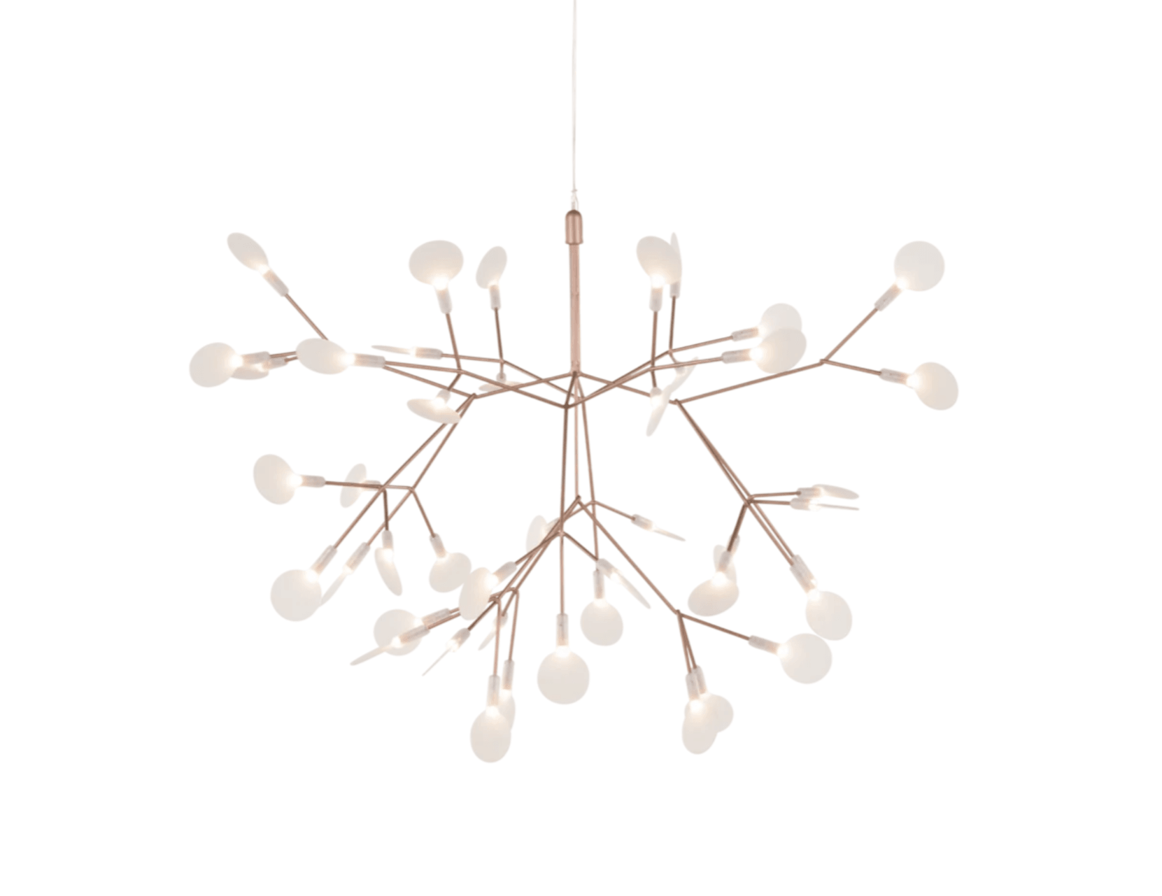 HERACLEUM III SUSPENDED copper chandelier Moooi Eye on Design