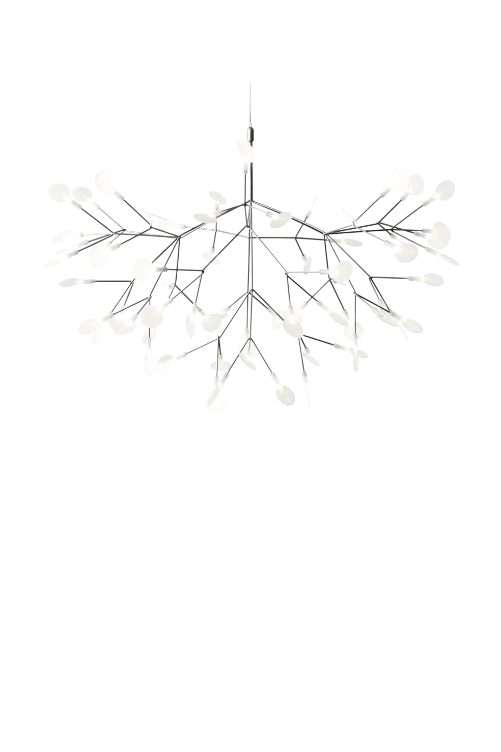 HERACLEUM III SUSPENDED nickel-plated chandelier Moooi 98 cm Eye on Design