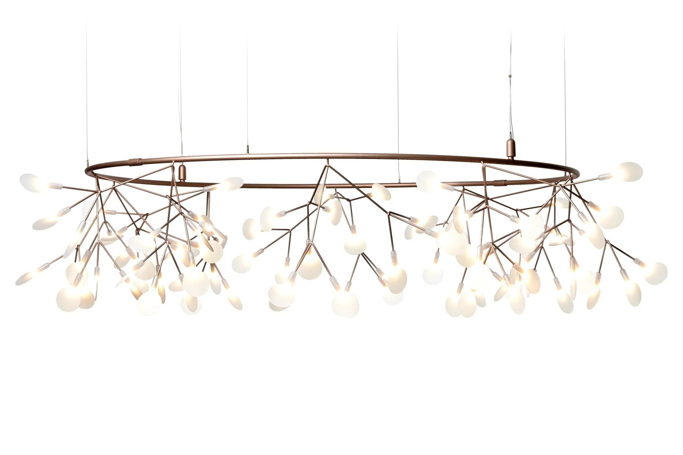 HERACLEUM III THE BIG O copper chandelier Moooi 160 cm Eye on Design