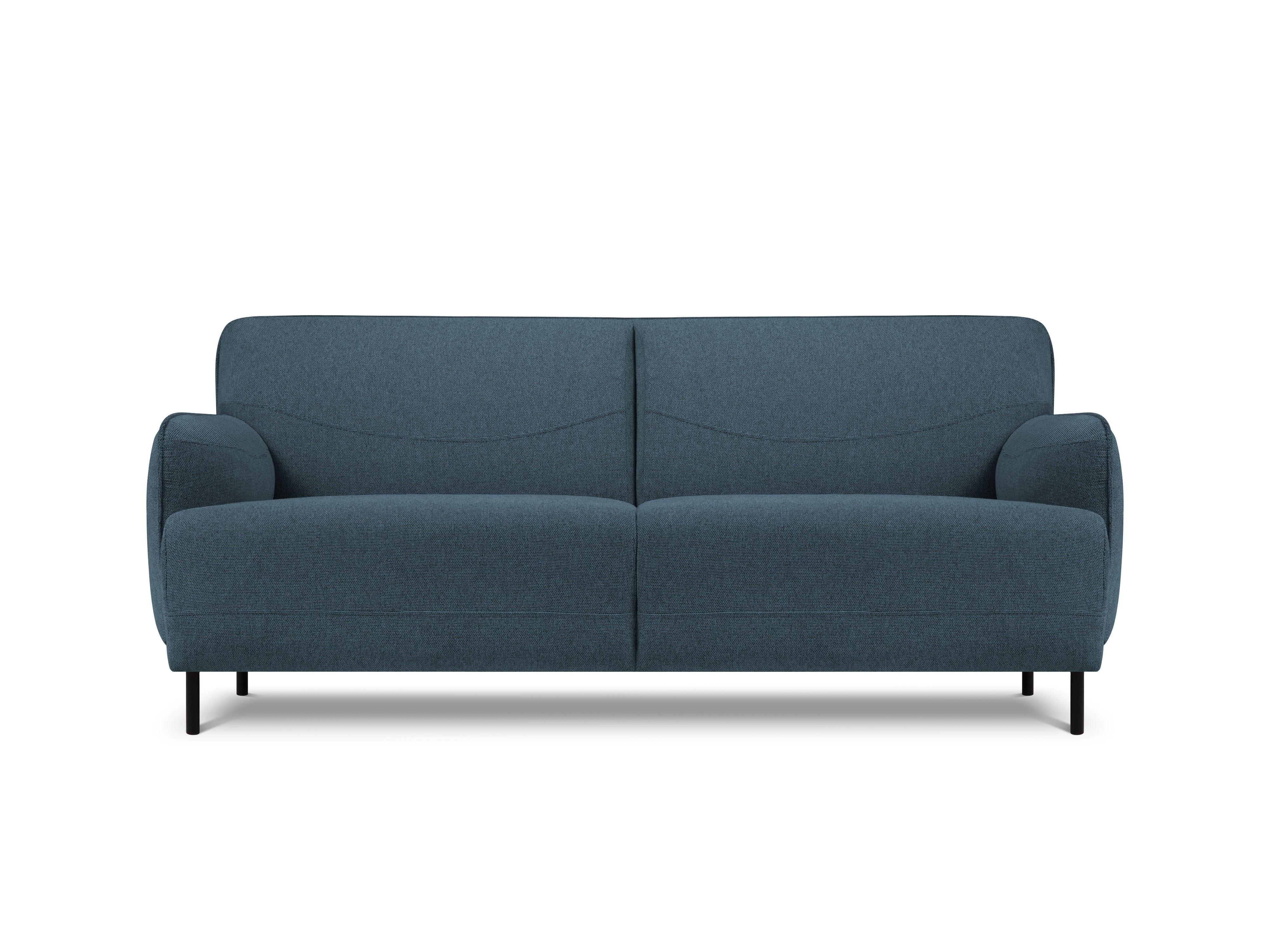 Sofa, "Neso", 2 Seats, 175x90x76
 ,Blue,Black Metal, Windsor & Co, Eye on Design