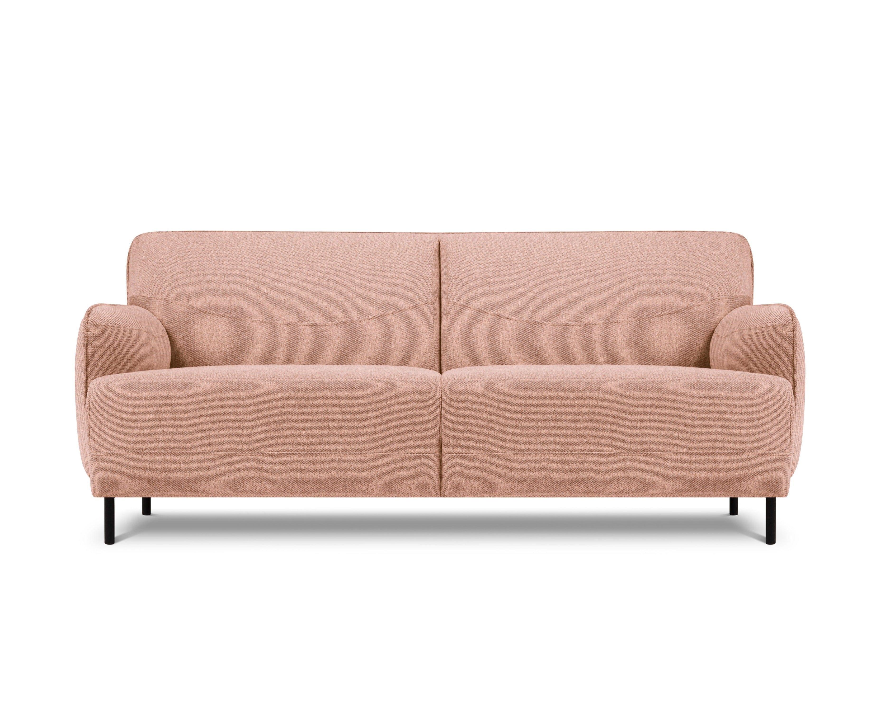 Sofa, "Neso", 2 Seats, 175x90x76
 ,Pink,Black Metal, Windsor & Co, Eye on Design