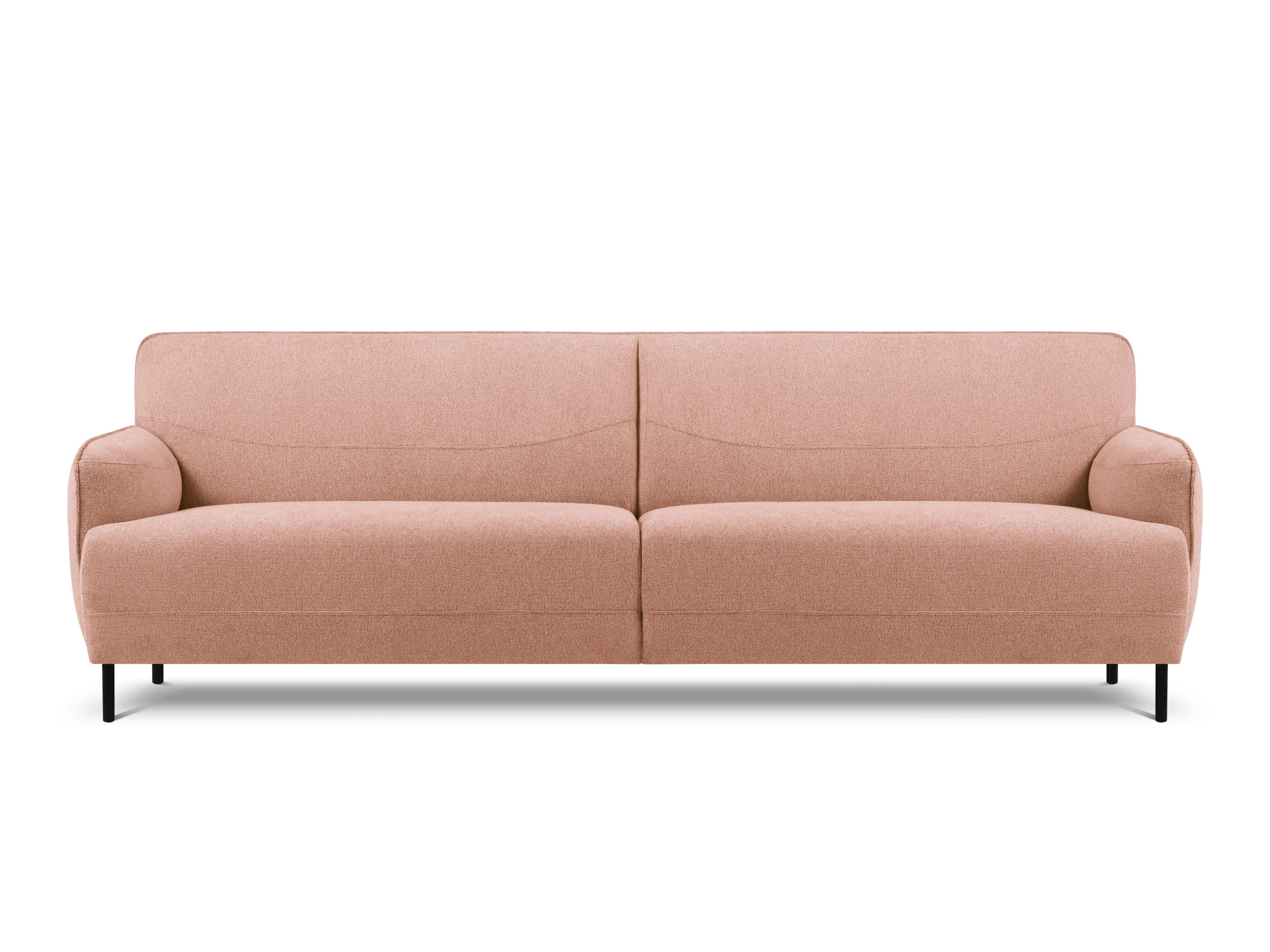 Sofa, "Neso", 3 Seats, 235x90x76
 ,Pink,Black Metal, Windsor & Co, Eye on Design