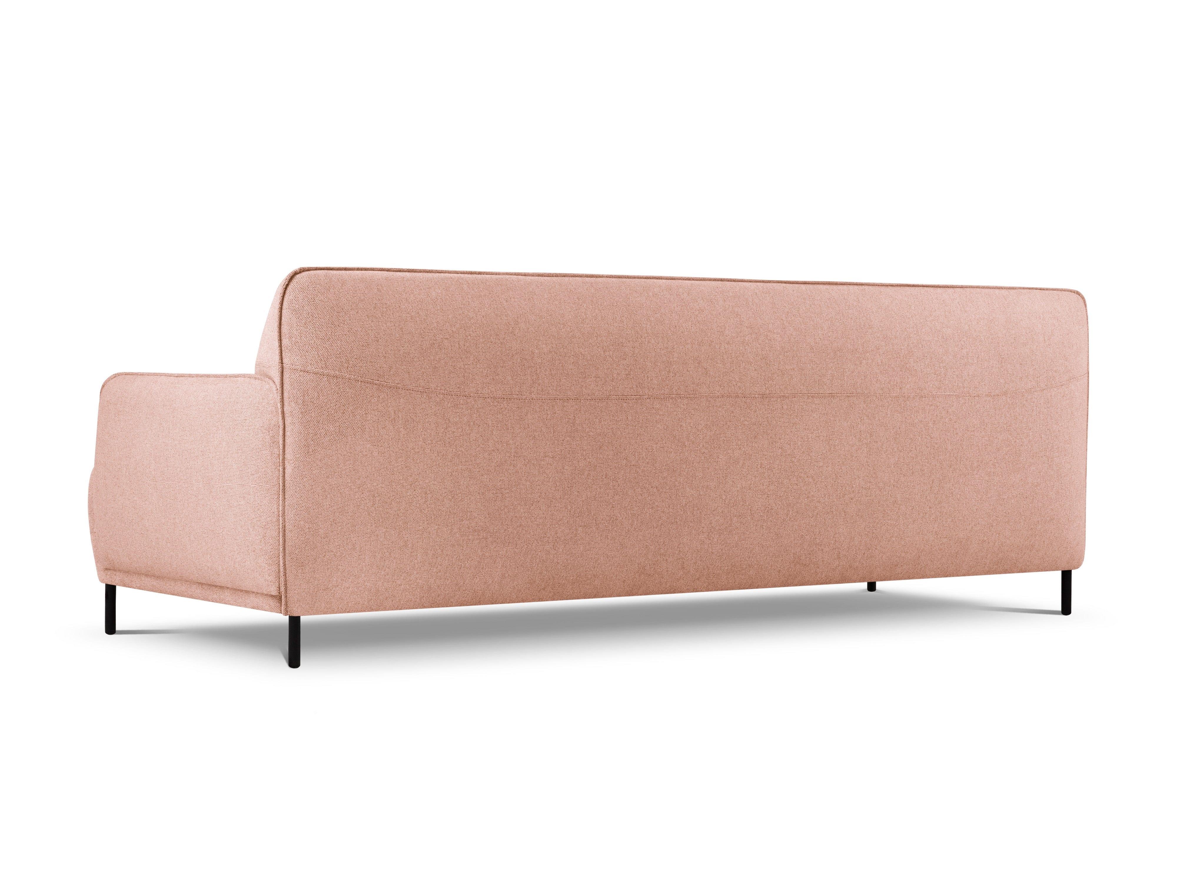 Sofa, "Neso", 3 Seats, 235x90x76
 ,Pink,Black Metal, Windsor & Co, Eye on Design