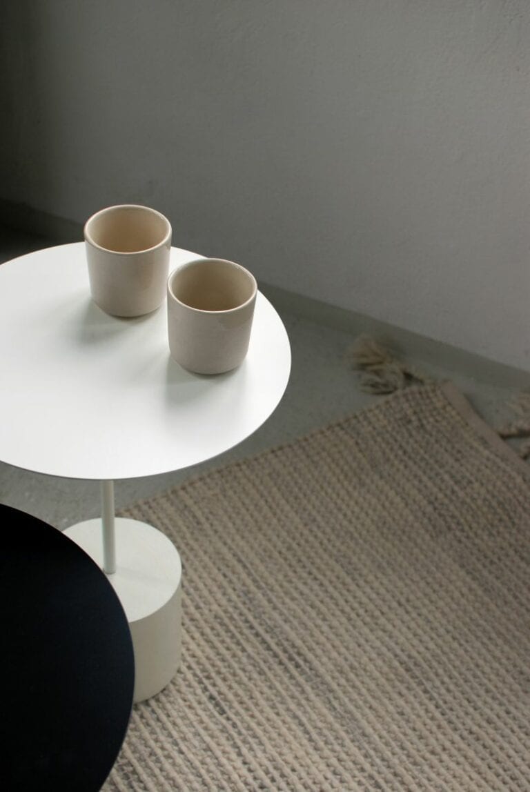 Stolik kawowy FIB jesion Salak Biały   Eye on Design