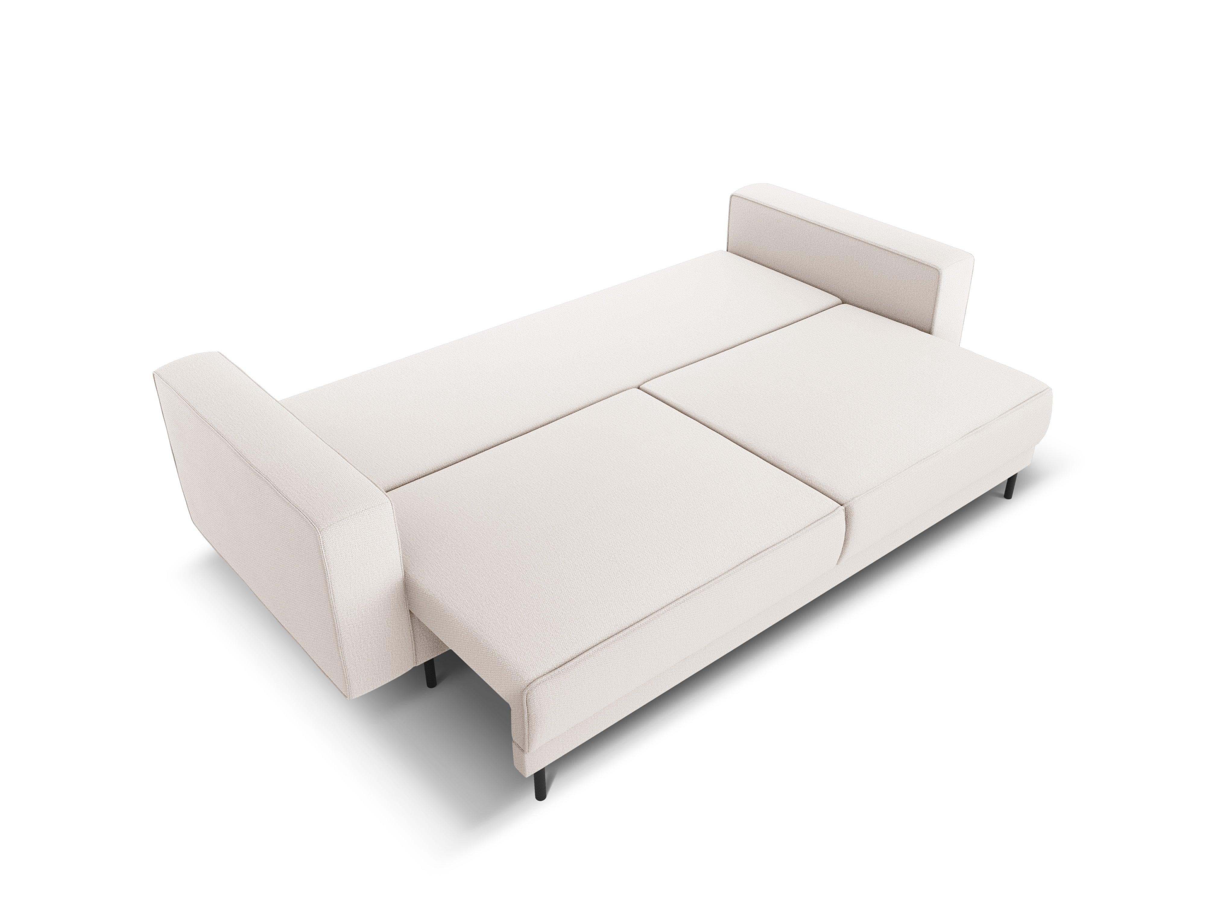 Sofa z funkcją spania CARO jasnobeżowy Micadoni    Eye on Design
